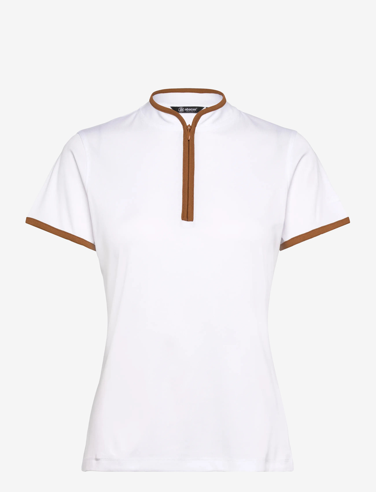 Abacus - Lds Turnberry polo - toppar & t-shirts - cognac - 1