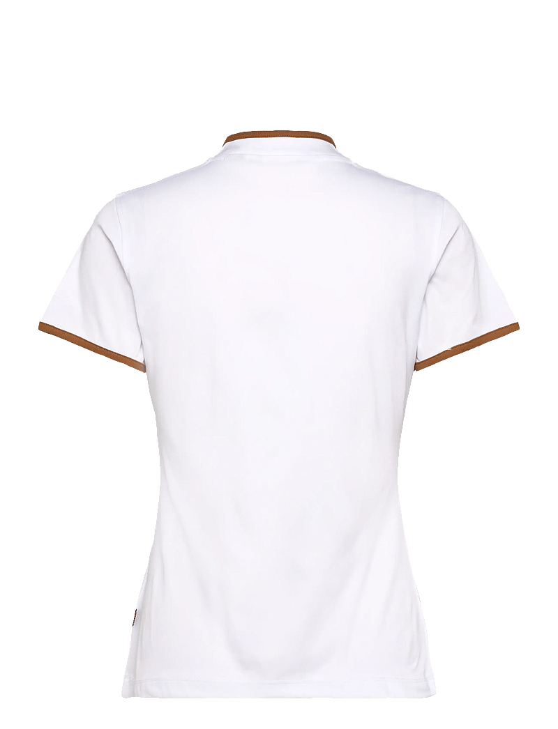 Abacus - Lds Turnberry polo - toppar & t-shirts - cognac - 2