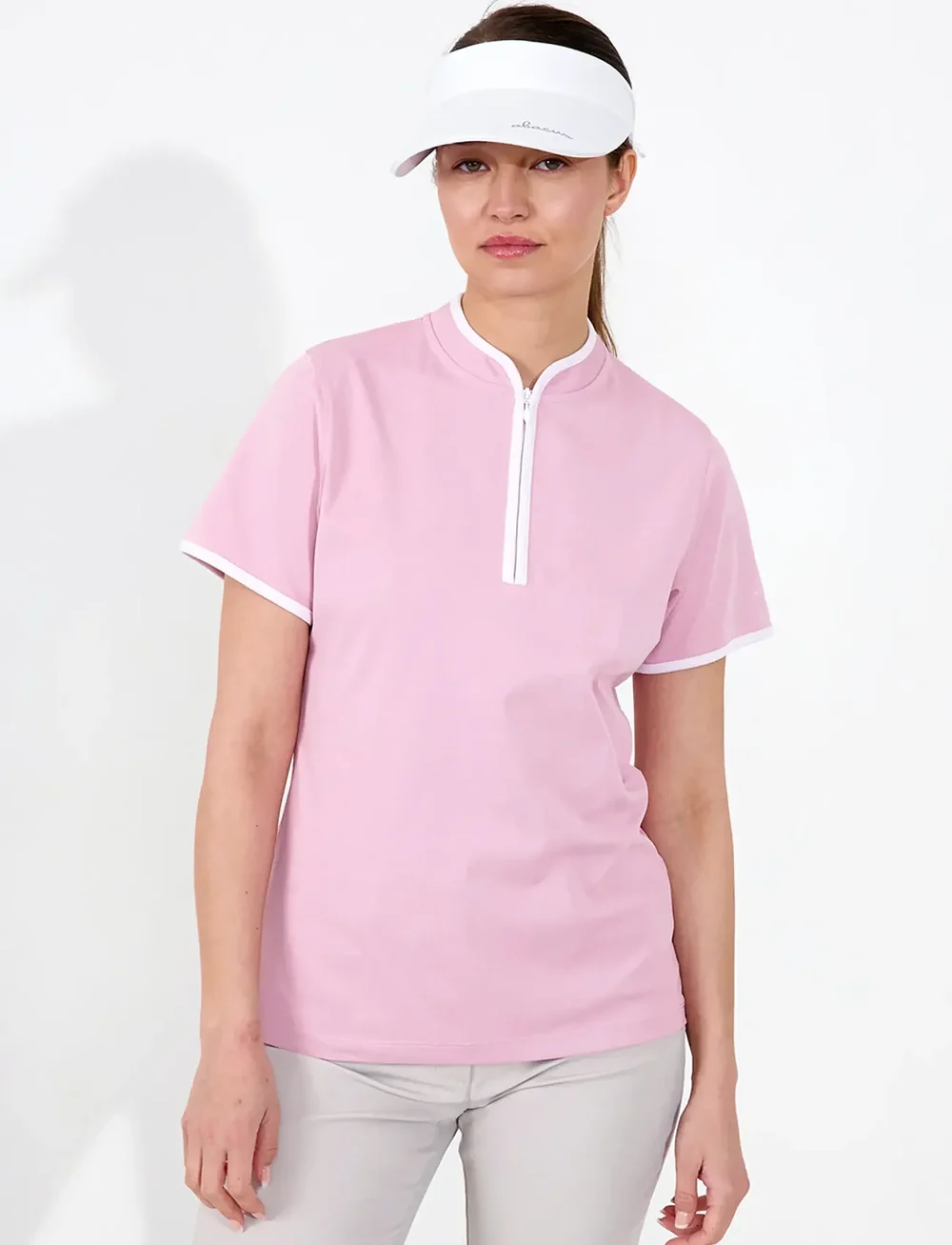 Abacus - Lds Turnberry polo - oberteile & t-shirts - dusty pink - 0