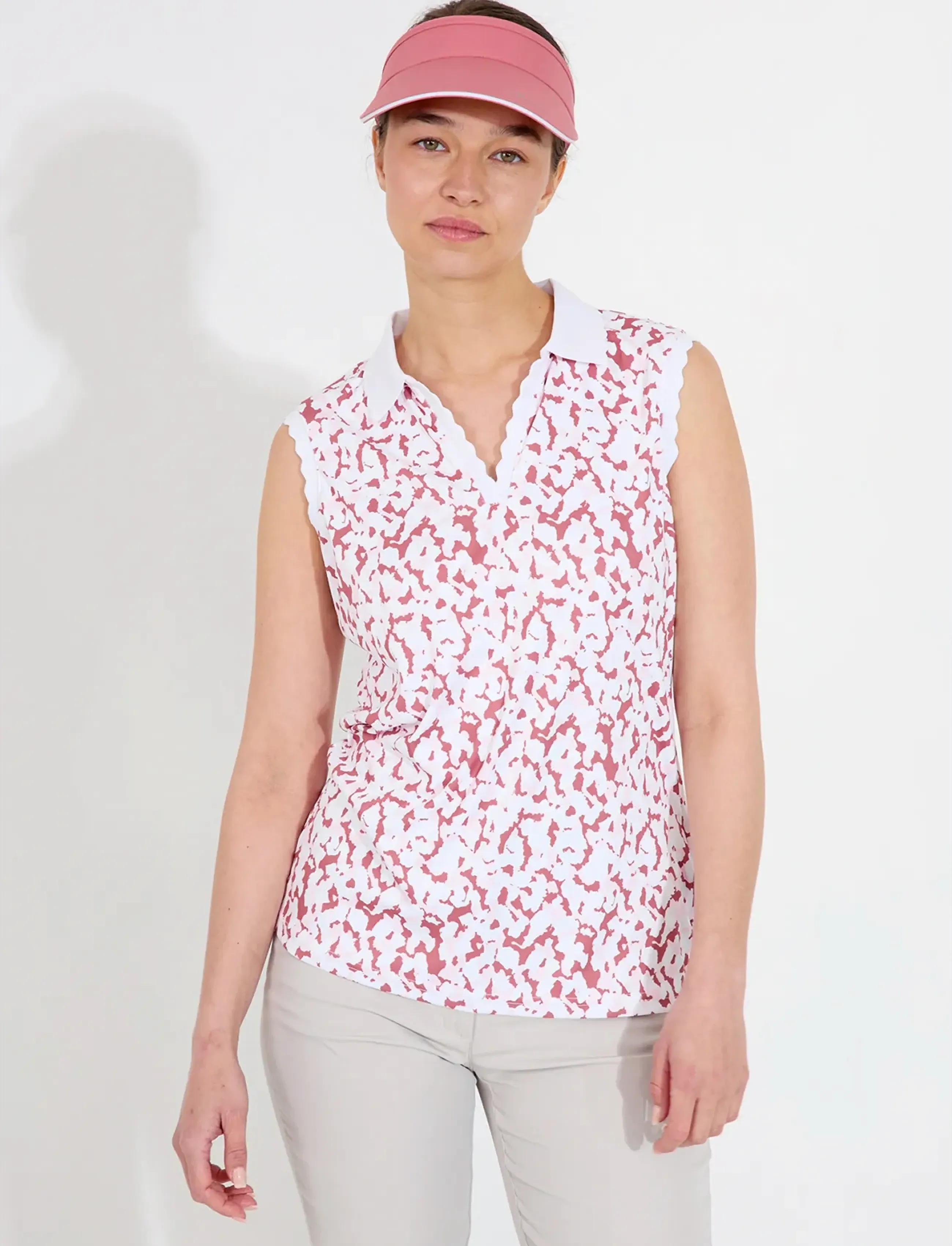 Abacus Lds Victoria drycool sleeveless - T-shirts & Toppar - DUSTY ROSE / pink/rose