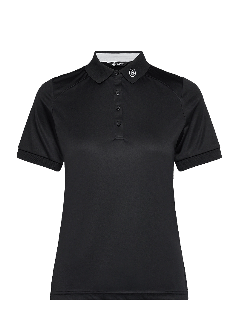 Abacus - Lds Hammel drycool polo - toppe & t-shirts - black - 0