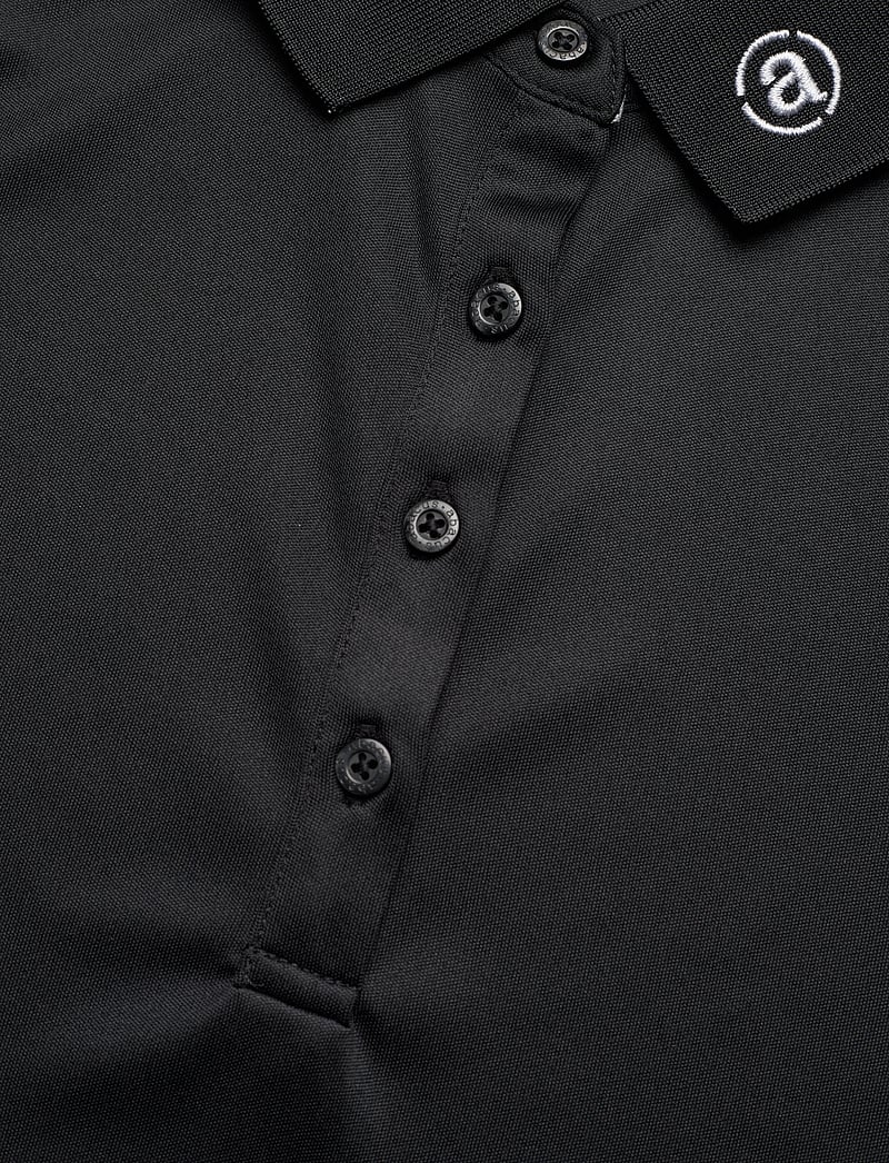 Abacus - Lds Hammel drycool polo - toppe & t-shirts - black - 2