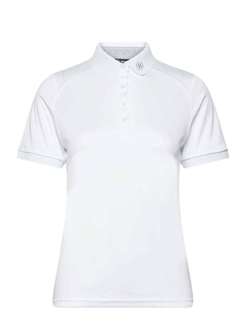 Abacus - Lds Hammel drycool polo - toppe & t-shirts - white - 0
