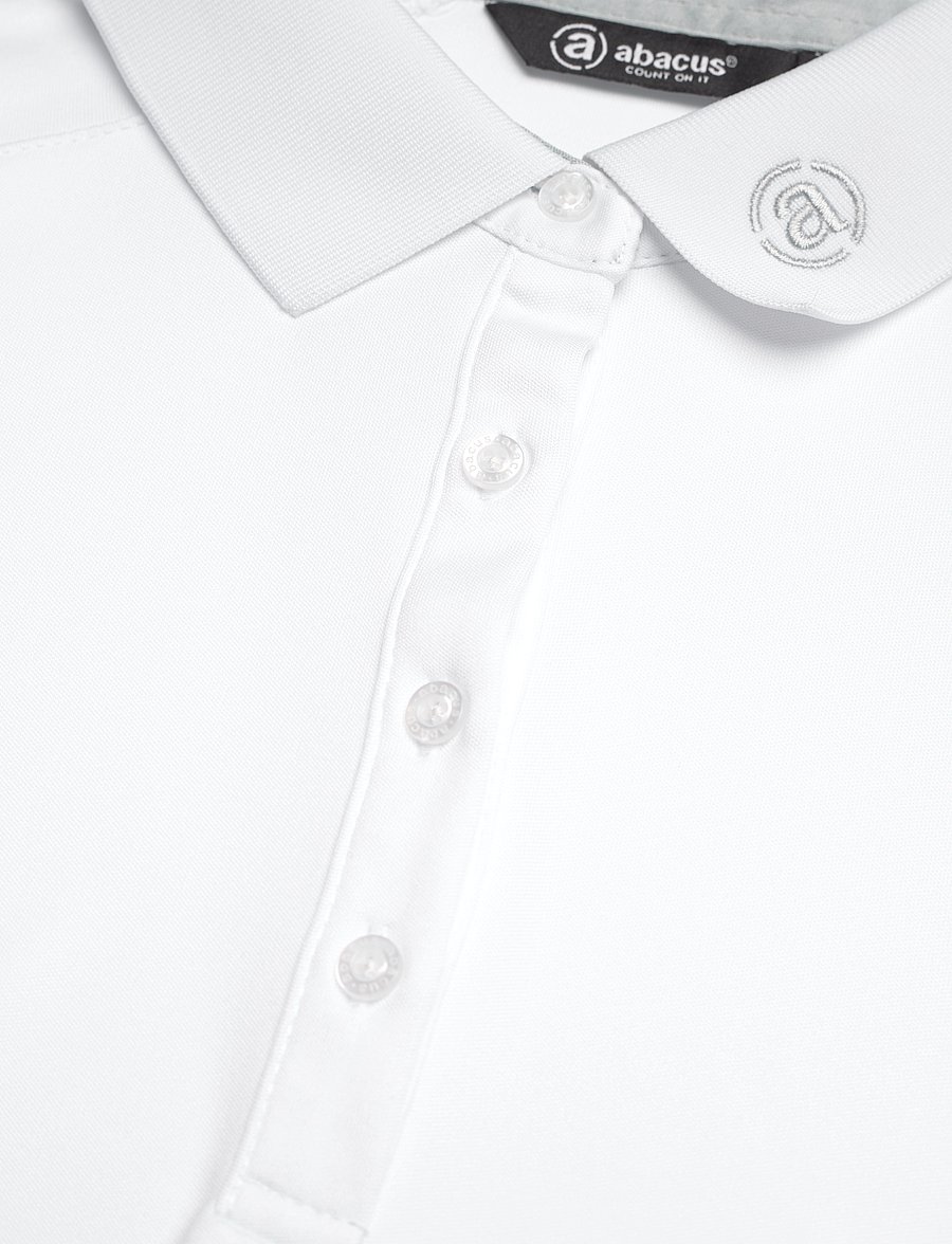 Abacus - Lds Hammel drycool polo - pikéer - white - 2