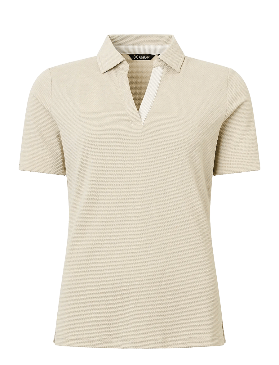 Abacus - Lds Bovey halfsleeve - tops & t-shirts - lt.sand - 1