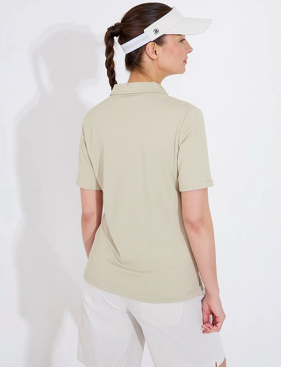 Abacus - Lds Bovey halfsleeve - tops & t-shirts - lt.sand - 2