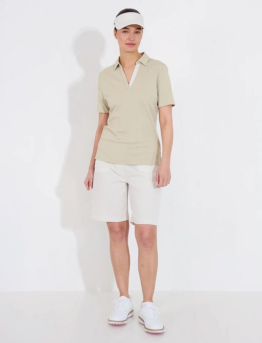 Abacus - Lds Bovey halfsleeve - tops & t-shirts - lt.sand - 3