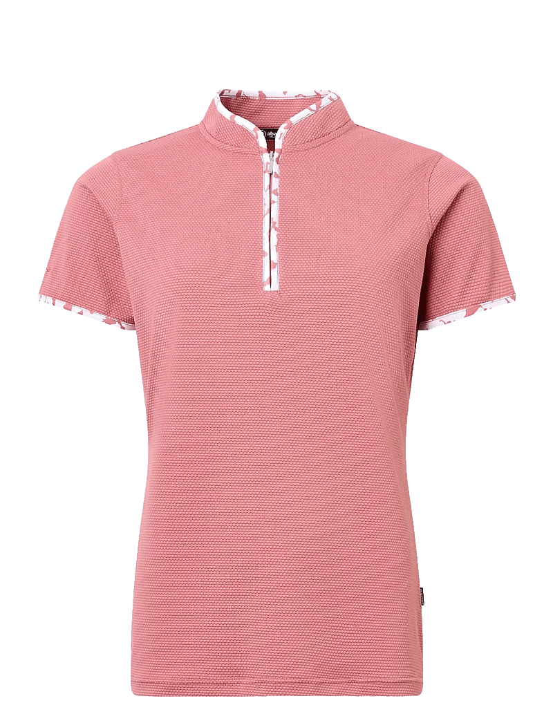 Abacus - Lds Victoria polo - toppar & t-shirts - dusty rose - 1