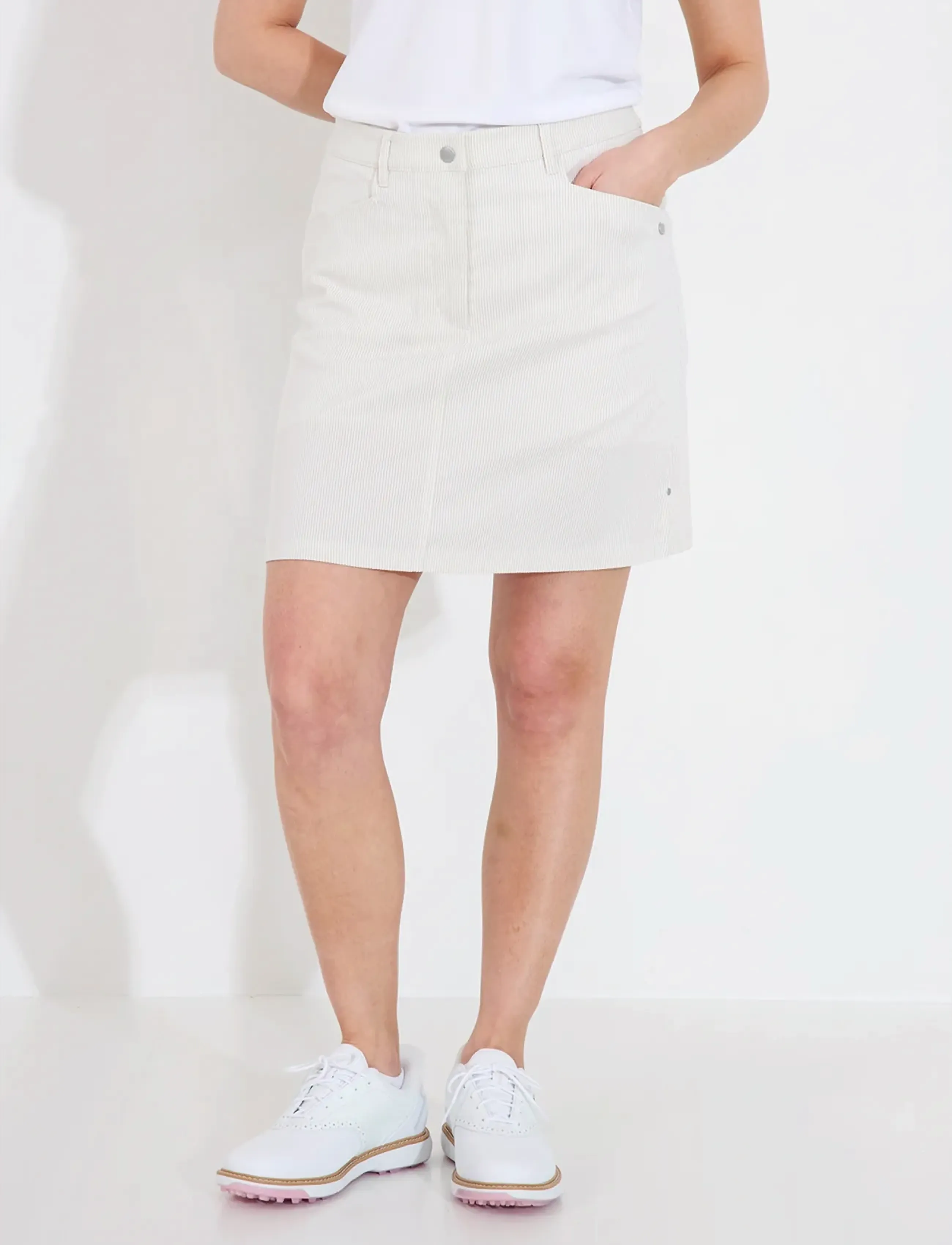 Abacus Lds Bovey skorts - Jupes de sport - LT.SAND / cream