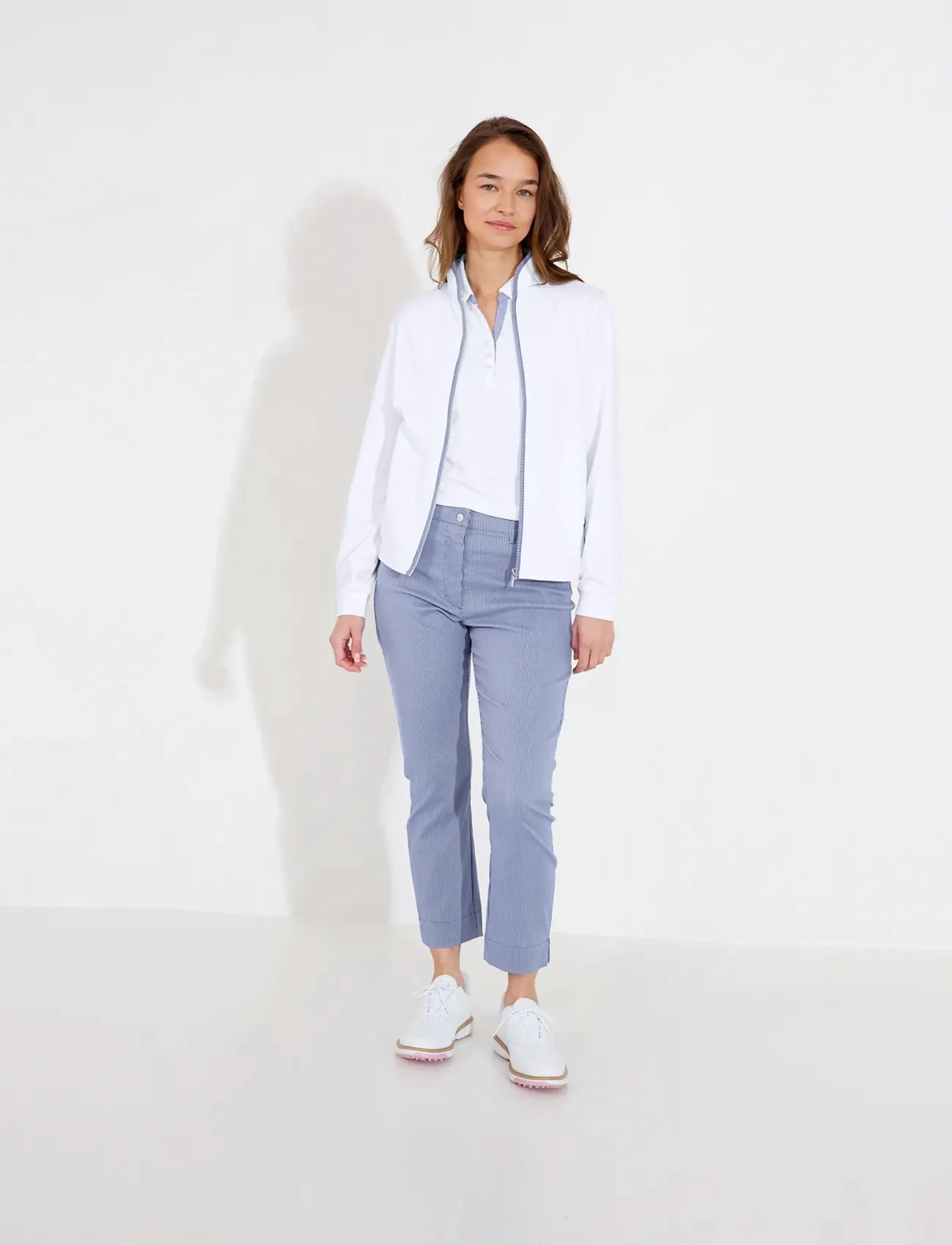 Abacus - Lds Bovey 7/8 trousers - golf pants - horizon blue - 3