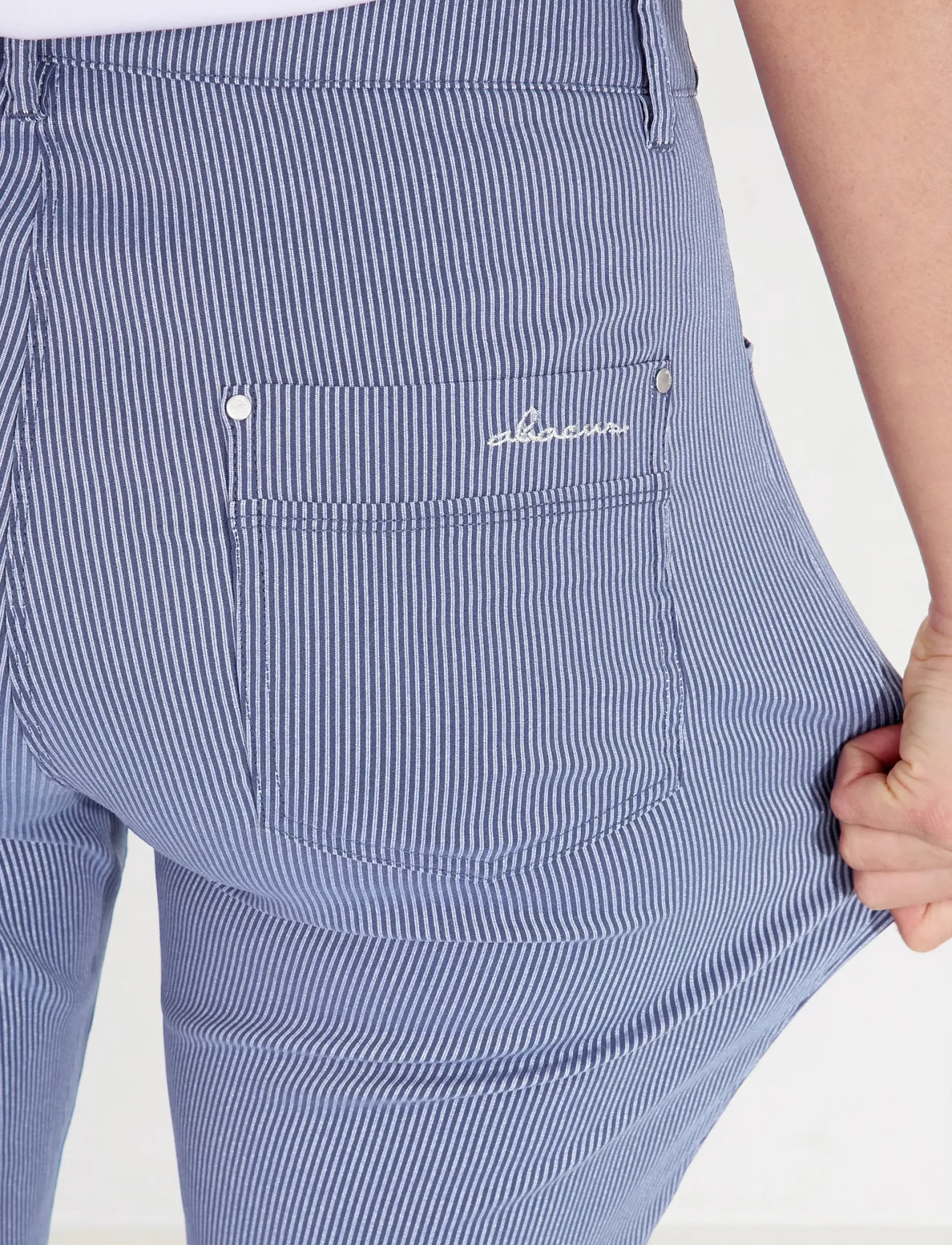 Abacus - Lds Bovey 7/8 trousers - golf pants - horizon blue - 4