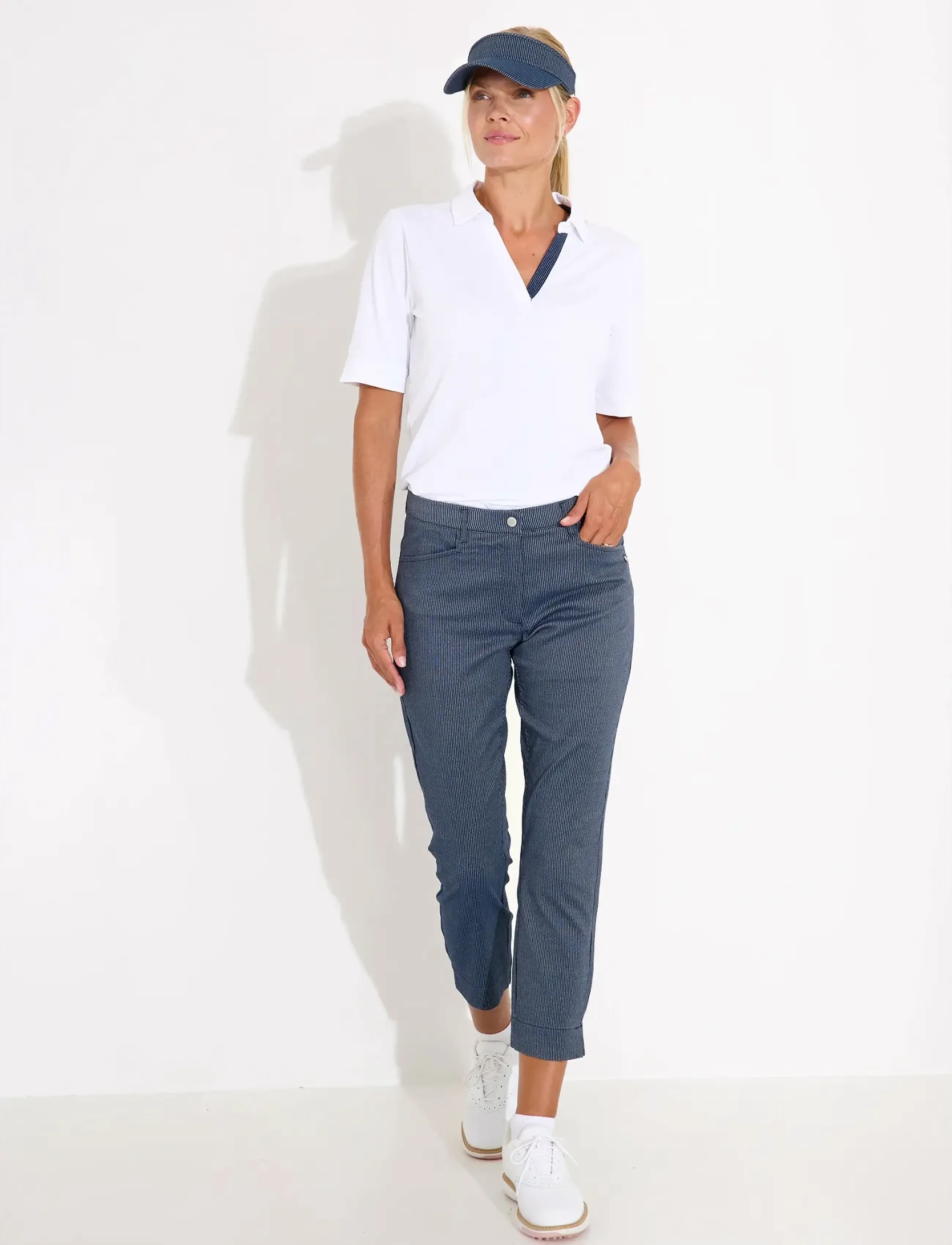 Abacus - Lds Bovey 7/8 trousers - golfbukser - navy - 3