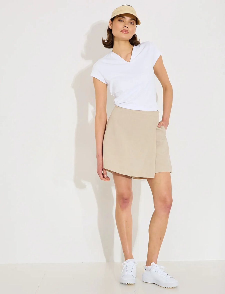 Abacus - Lds Fortrose skorts - jupes-shorts - lt.sand - 2