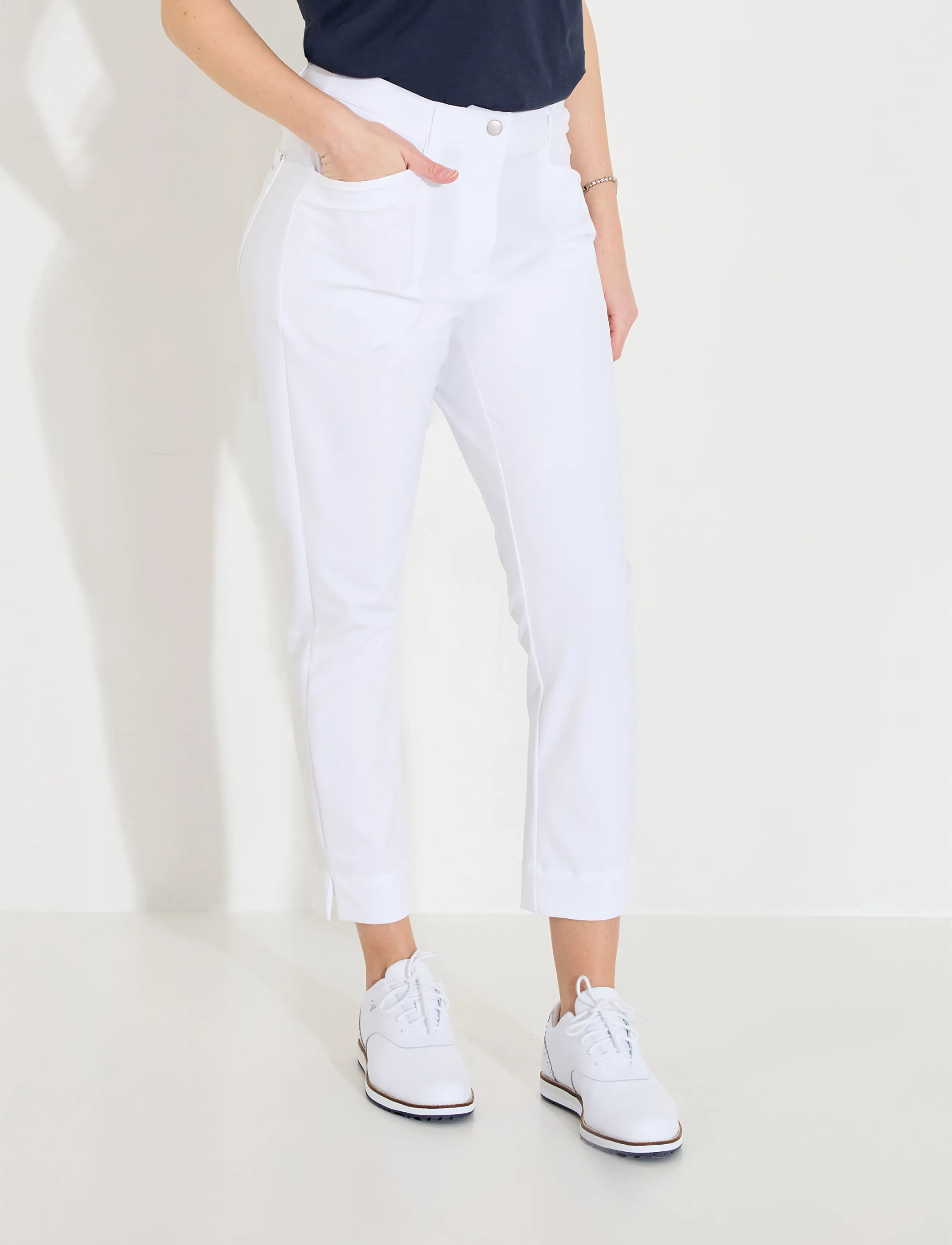 Abacus Lds Elite 7/8 Trousers, 40, Sport, Weiß - Sport Pants, Frauen