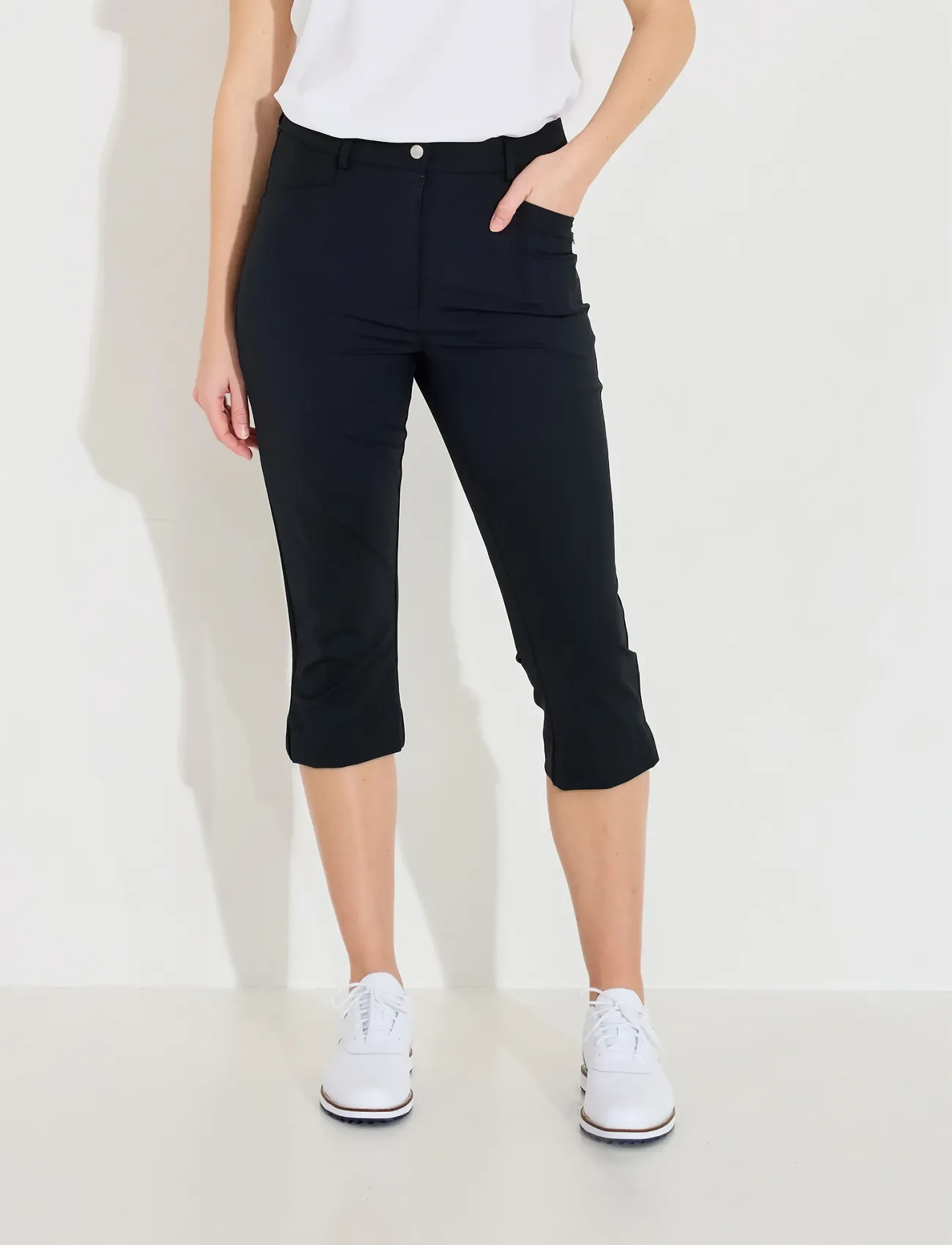 Abacus Lds Elite Capri, 36, Black, Bukser > Capri-Bukser, Dame