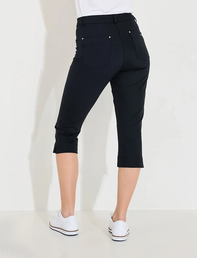 Abacus - Lds Elite capri - golfbyxor - black - 3