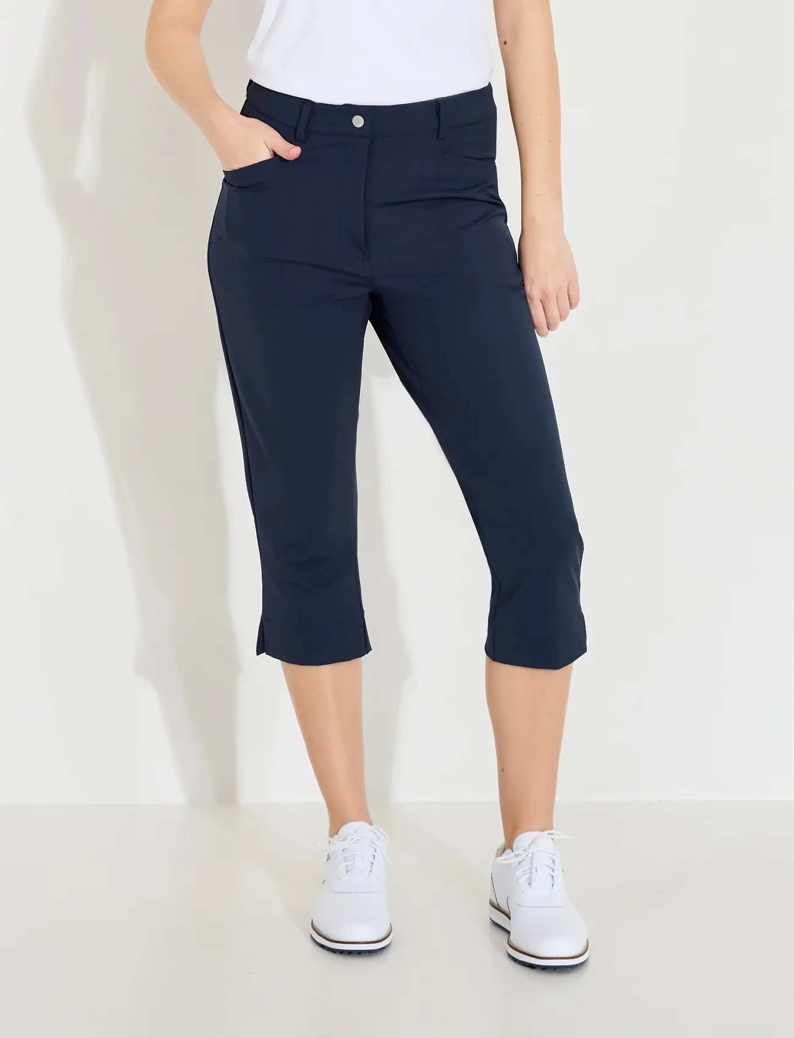 Abacus Lds Elite Capri, 38, Blue, Bukser > Capri-Bukser, Dame