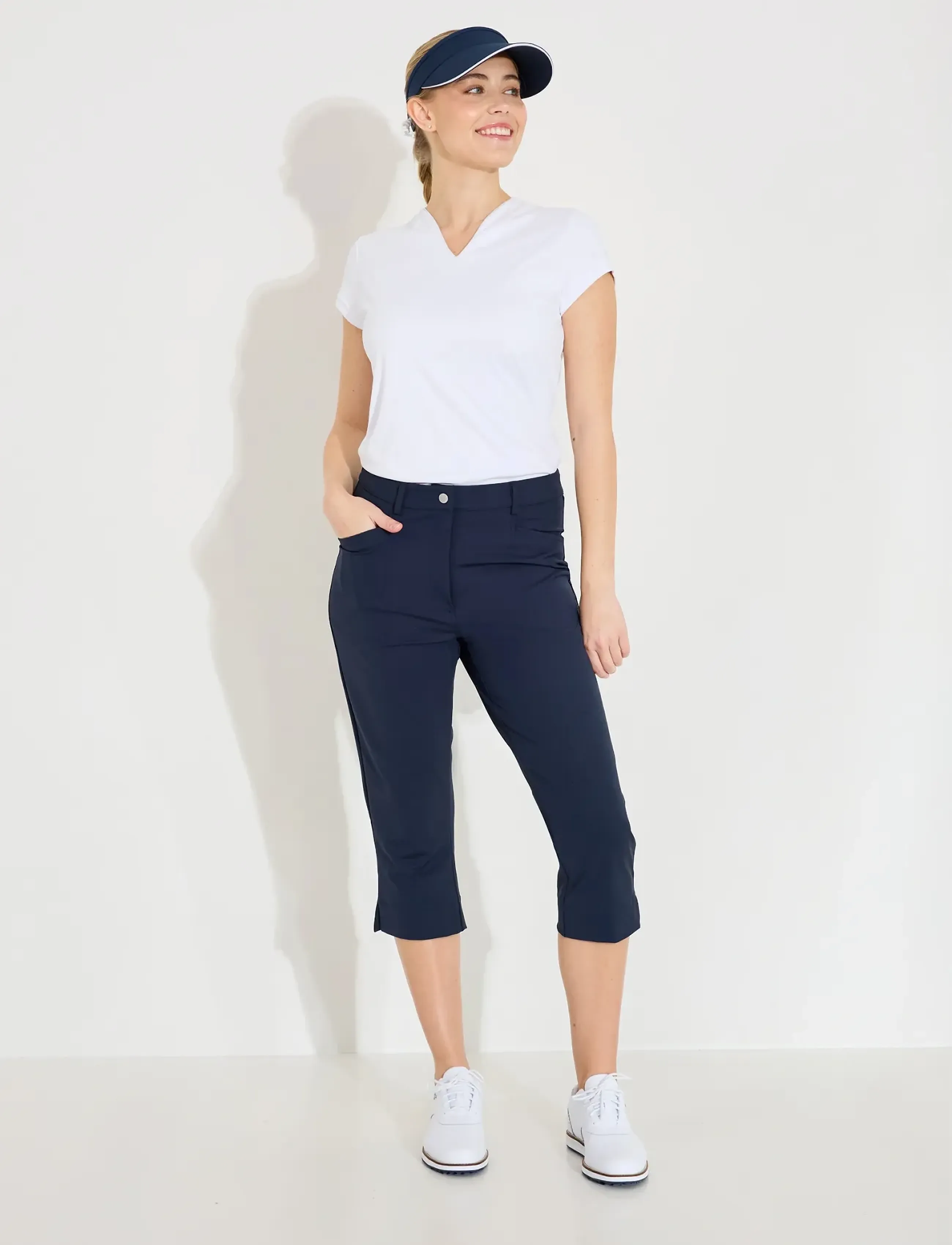 Abacus - Lds Elite capri - golfa bikses - navy - 5