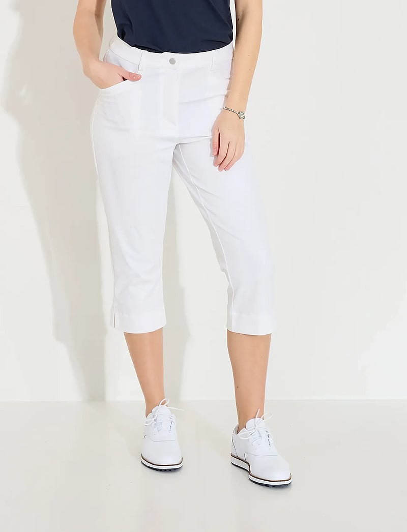 Abacus - Lds Elite capri - golfbukser - white - 0
