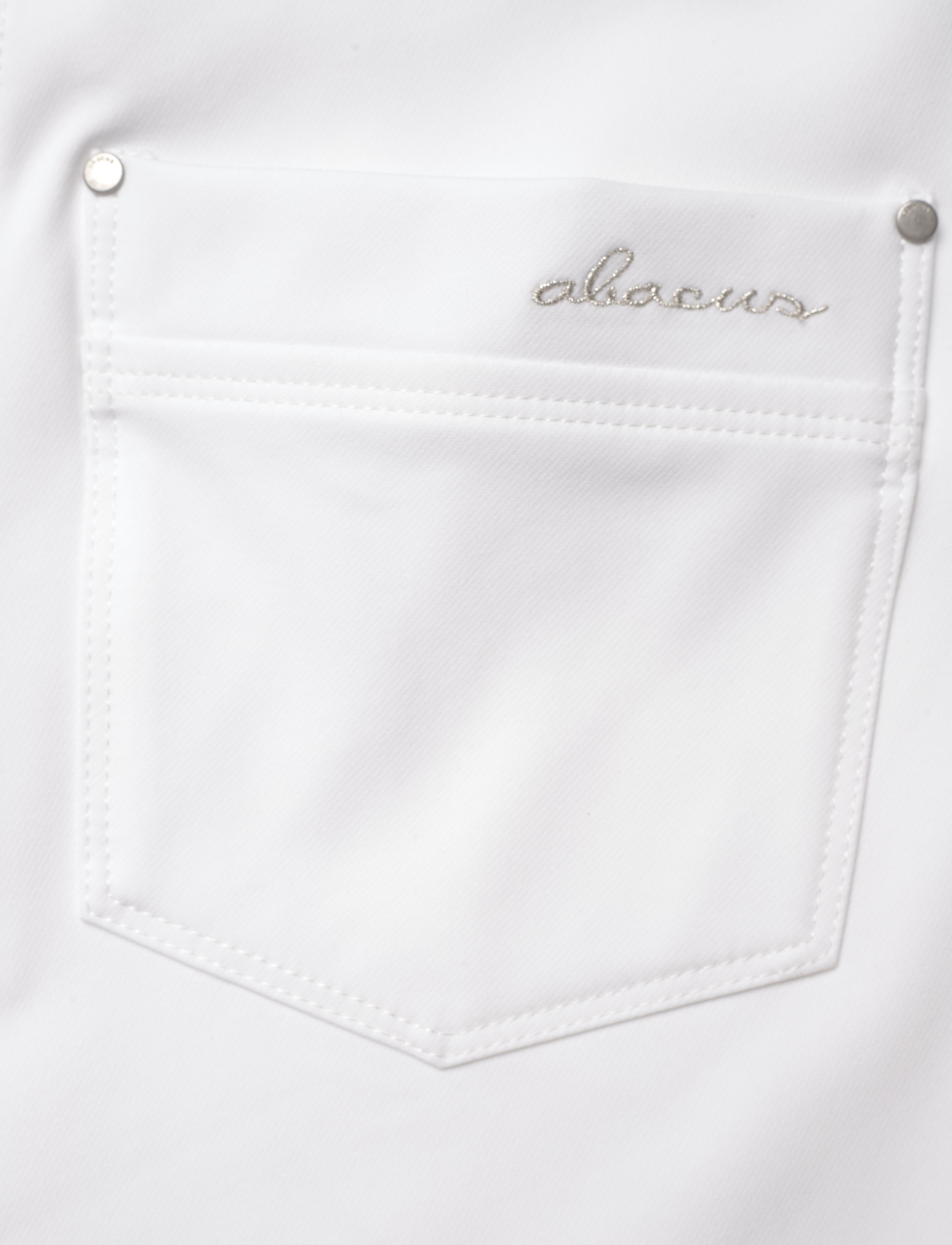 Abacus - Lds Grace high waist shorts 45cm - white - 4
