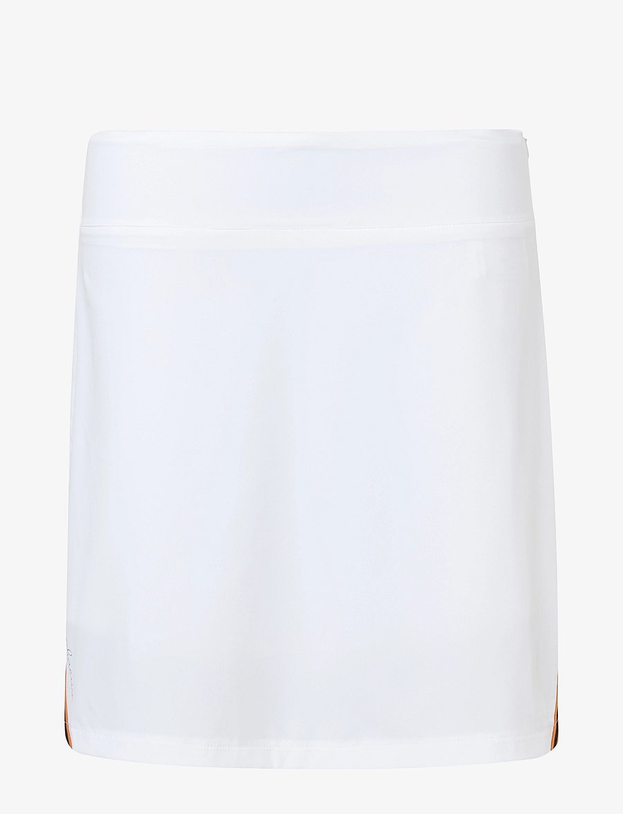 Abacus - Lds Brook stripe skort 45cm - skorts - white/black - 1