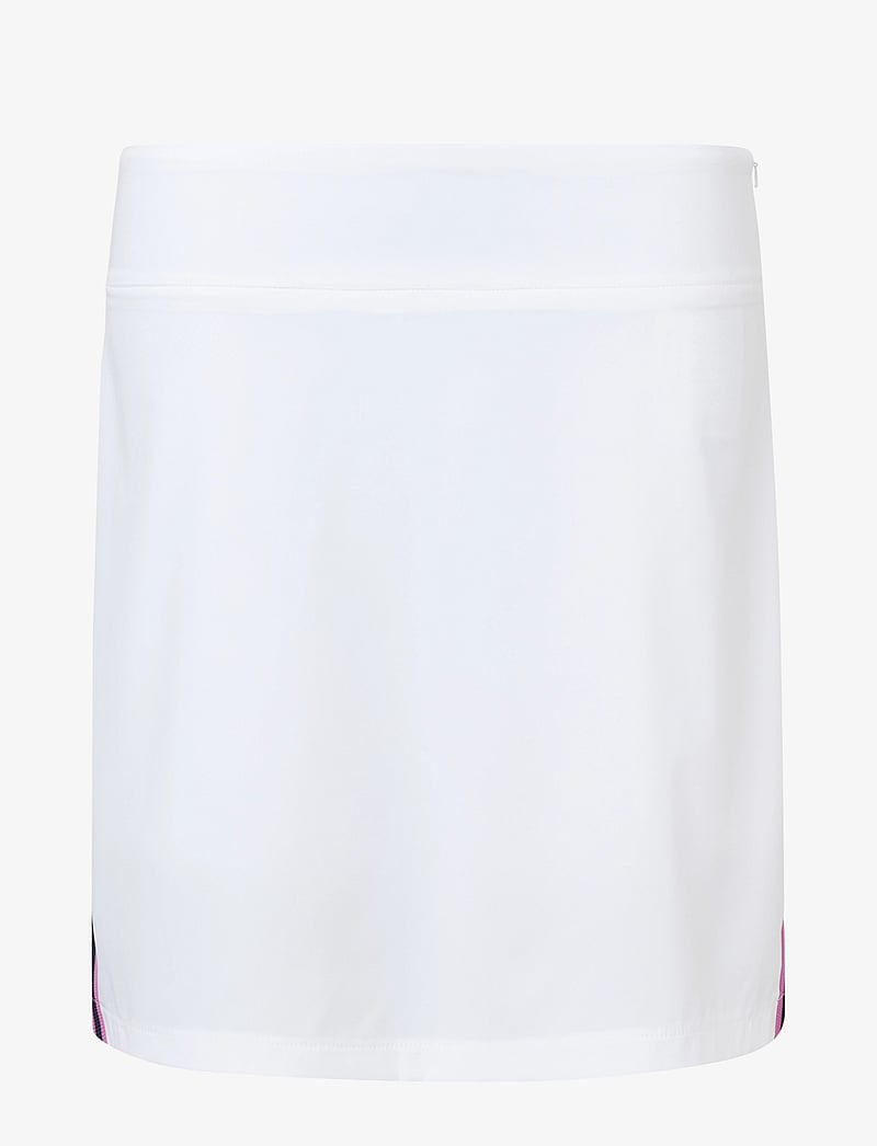 Abacus - Lds Brook stripe skort 45cm - skorts - white/iris - 1