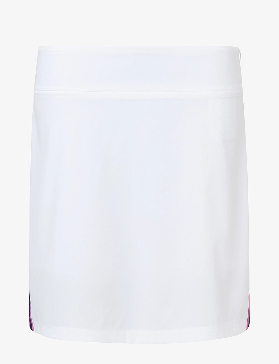 Abacus - Lds Brook stripe skort 45cm - skorts - white/iris - 1