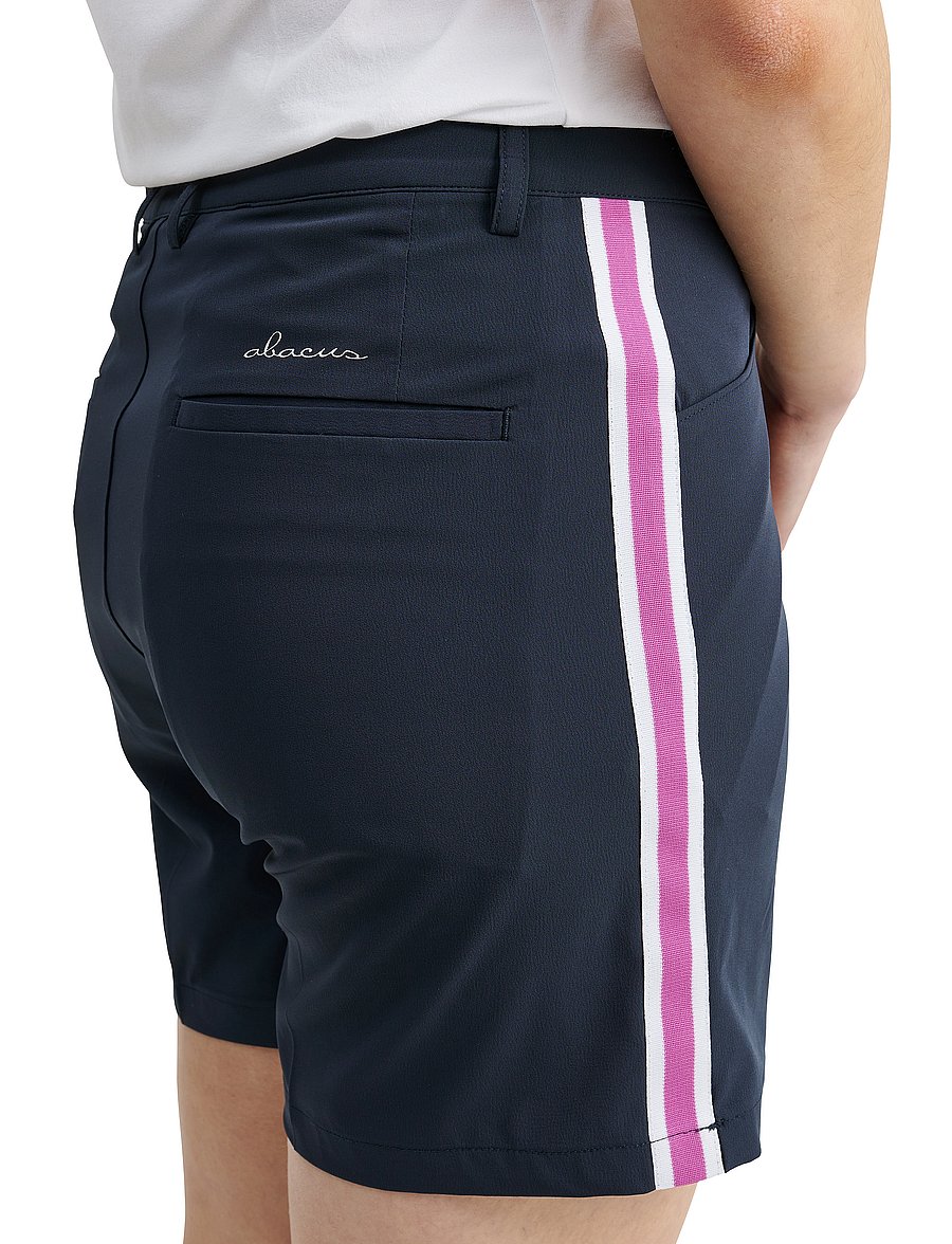 Abacus - Lds Brook stripe shorts - golf-shorts - navy - 3