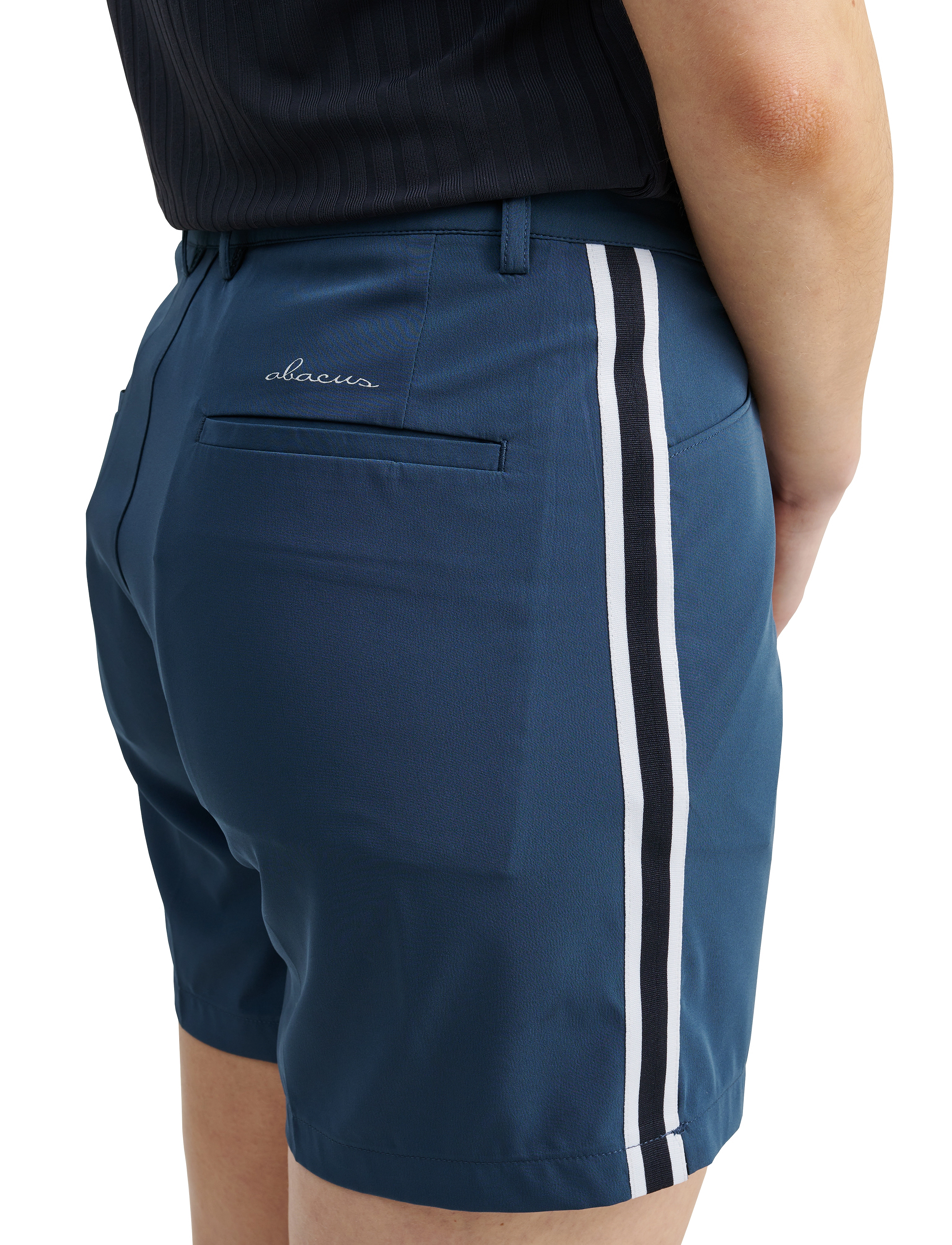 Abacus - Lds Brook stripe shorts - trainingsshorts - peacock blue - 3