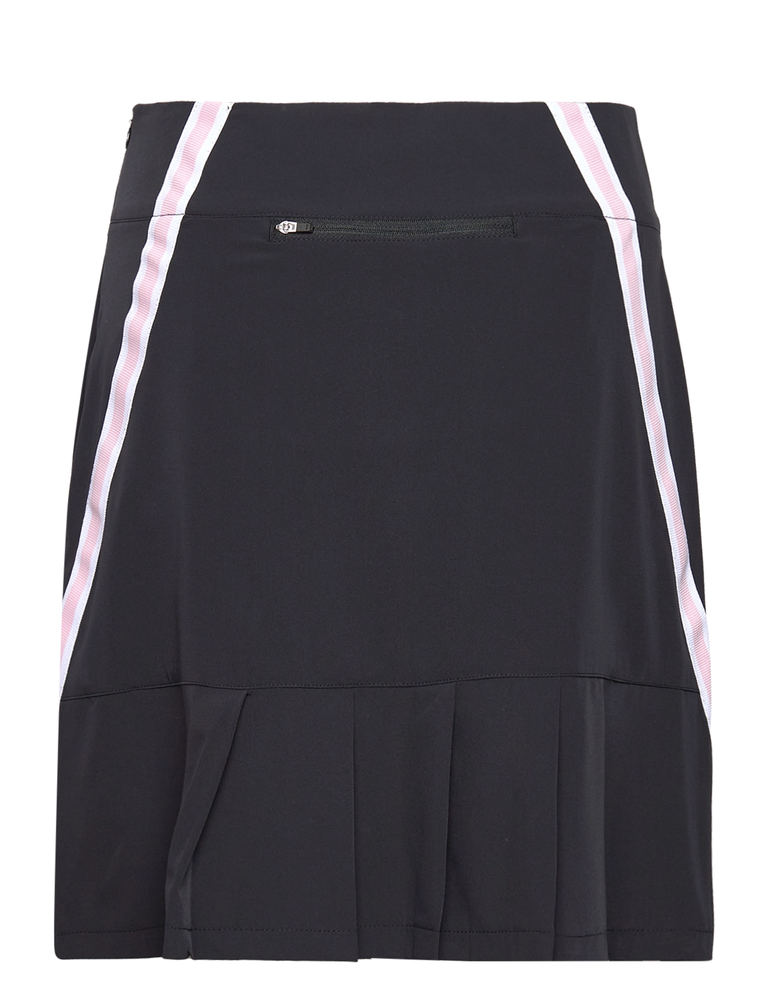 Abacus - Lds Brook stripe skort 50cm - black/begonia - 1
