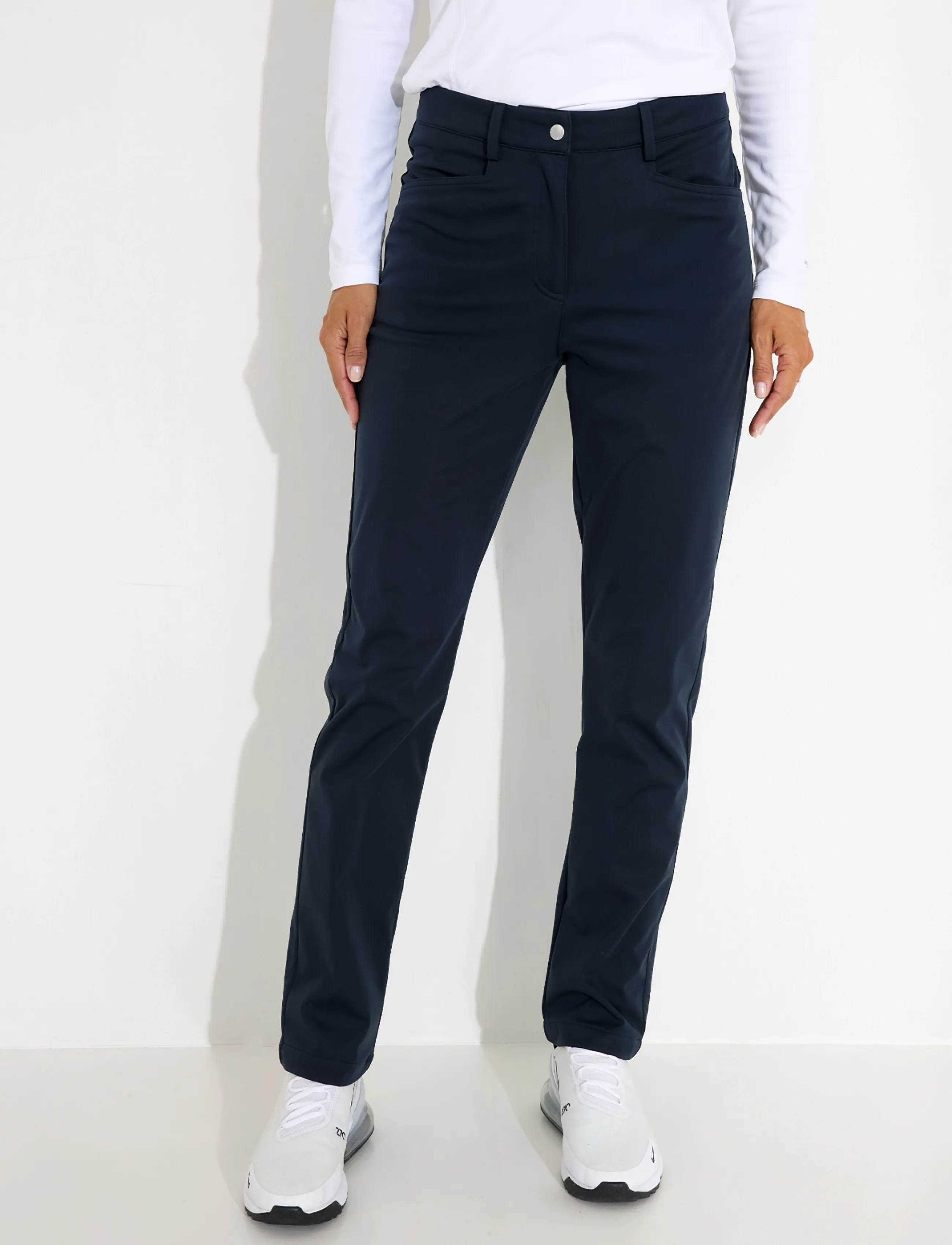 Abacus Lds Muirfield Softshell Trousers, 40, Navy, Sport Pants > Sport Golf Pants, Dame