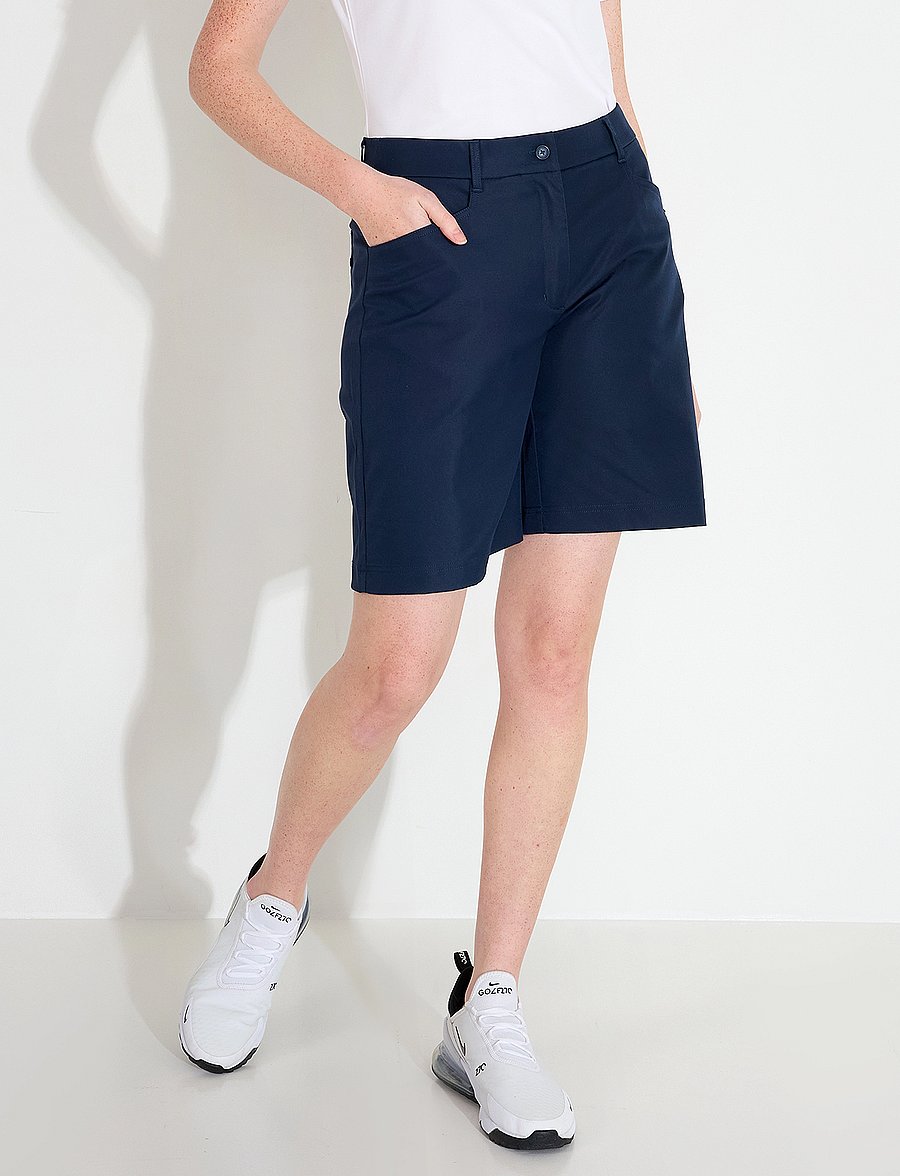 Abacus - Lds Formby wide shorts - golfshortsit - navy - 0