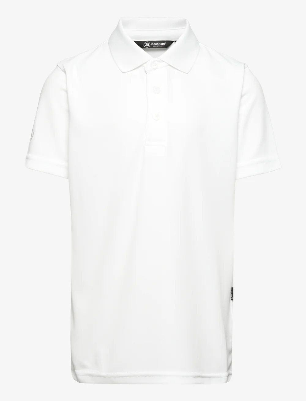 Abacus - Jr Cray drycool polo - sportstoppe - white - 0