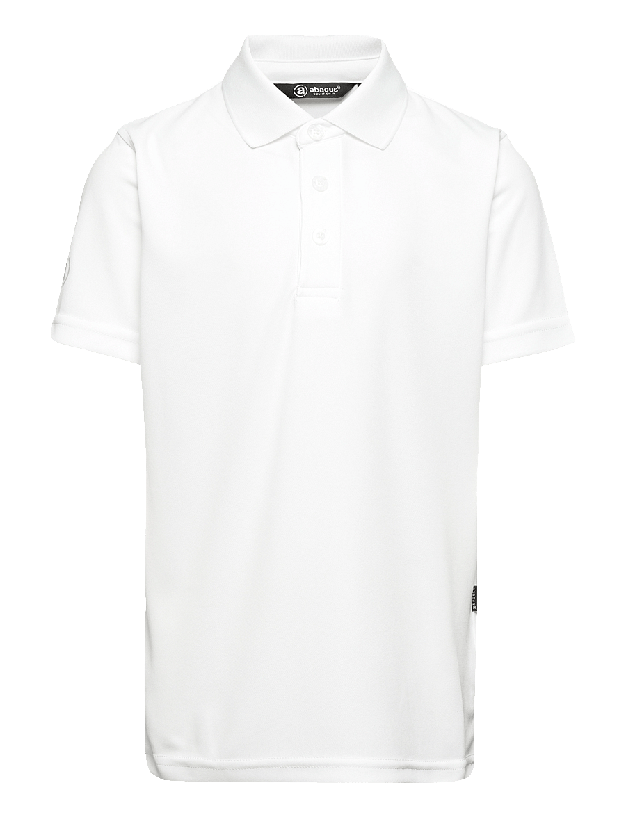 Abacus - Jr Cray drycool polo - kortærmede poloer - white - 0