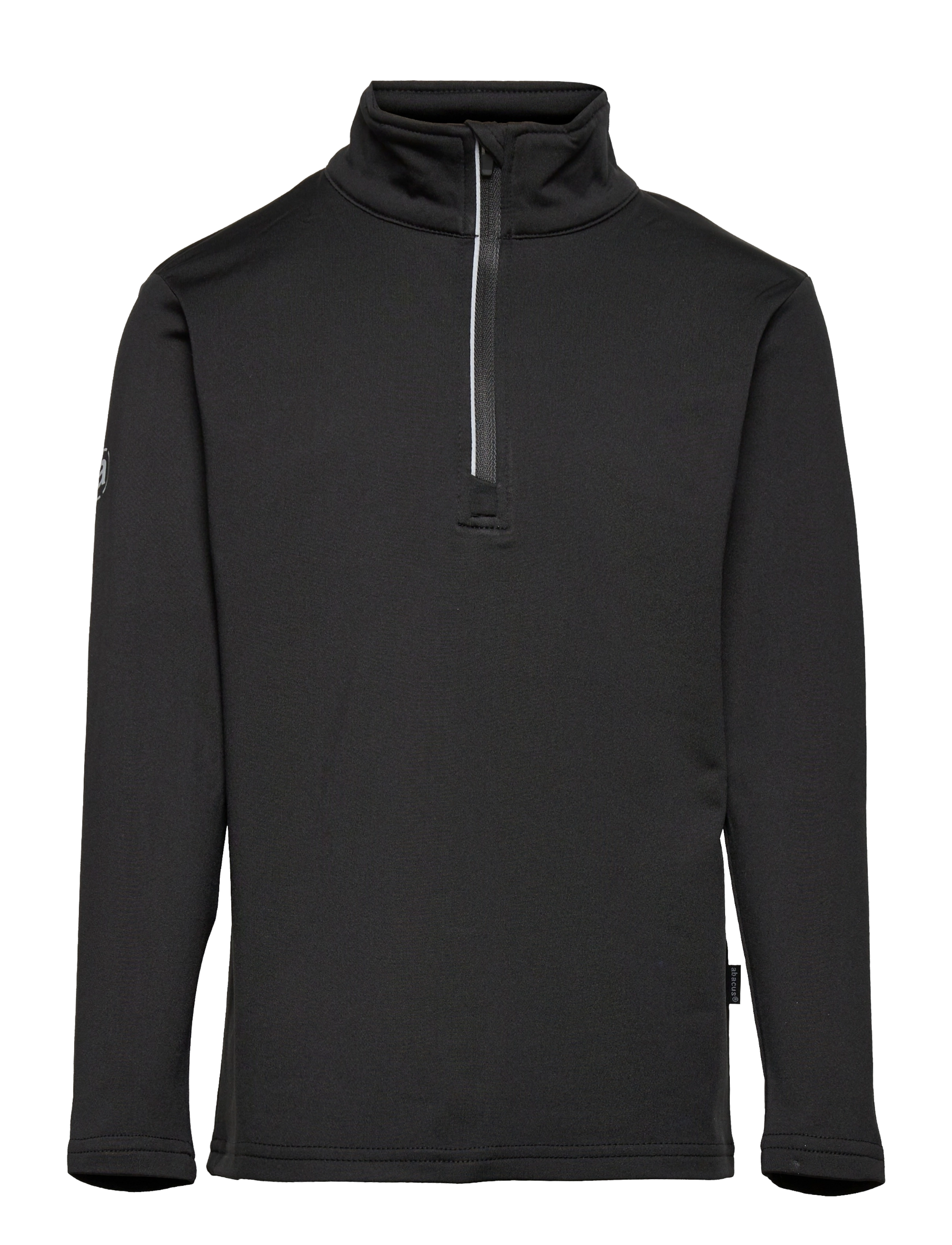 Abacus Jr Dunbar Halfzip Fleece, 130, Fleece Oberbekleidung, Schwarz - Jackets, Kinder