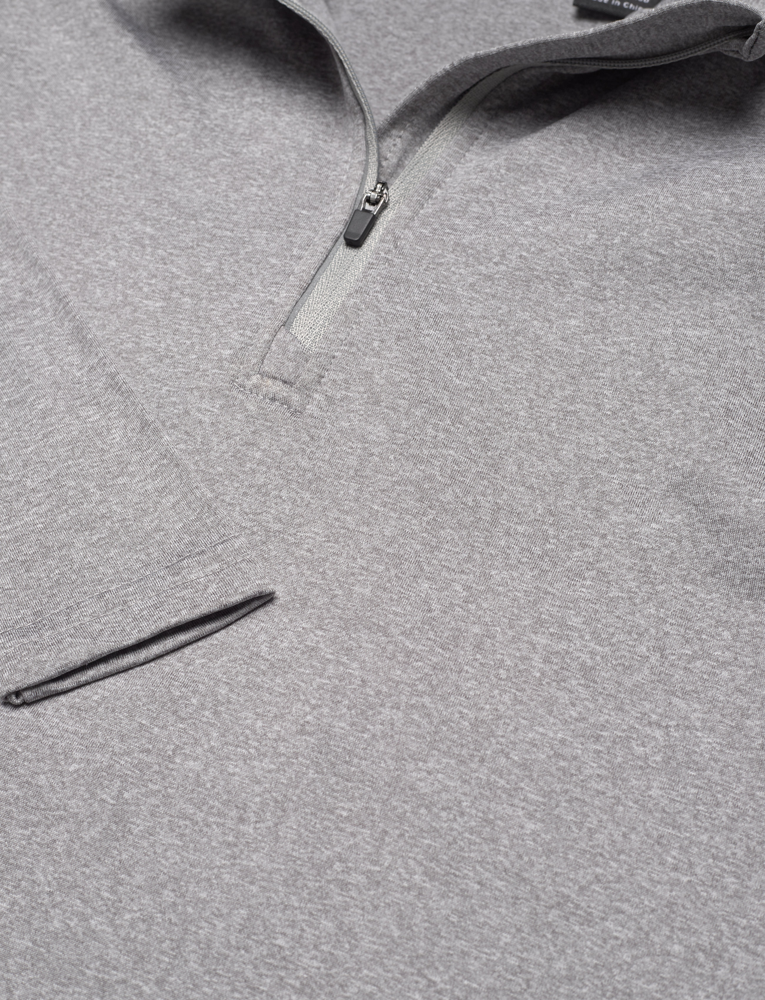 Abacus - Jr Dunbar halfzip fleece - insulated jackets - lt.greymelange - 2