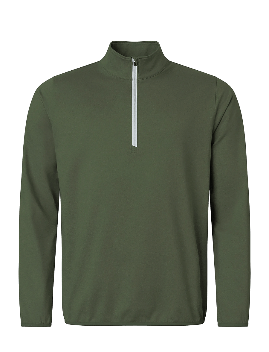 Abacus - Jr Cradoc halfzip fleece - isolierte jacken - forest - 0