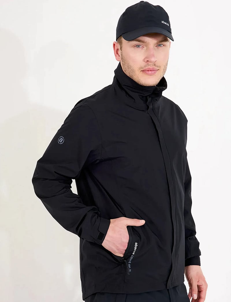 Abacus - Mens Links stretch rainjacket - golfijakid - black - 0