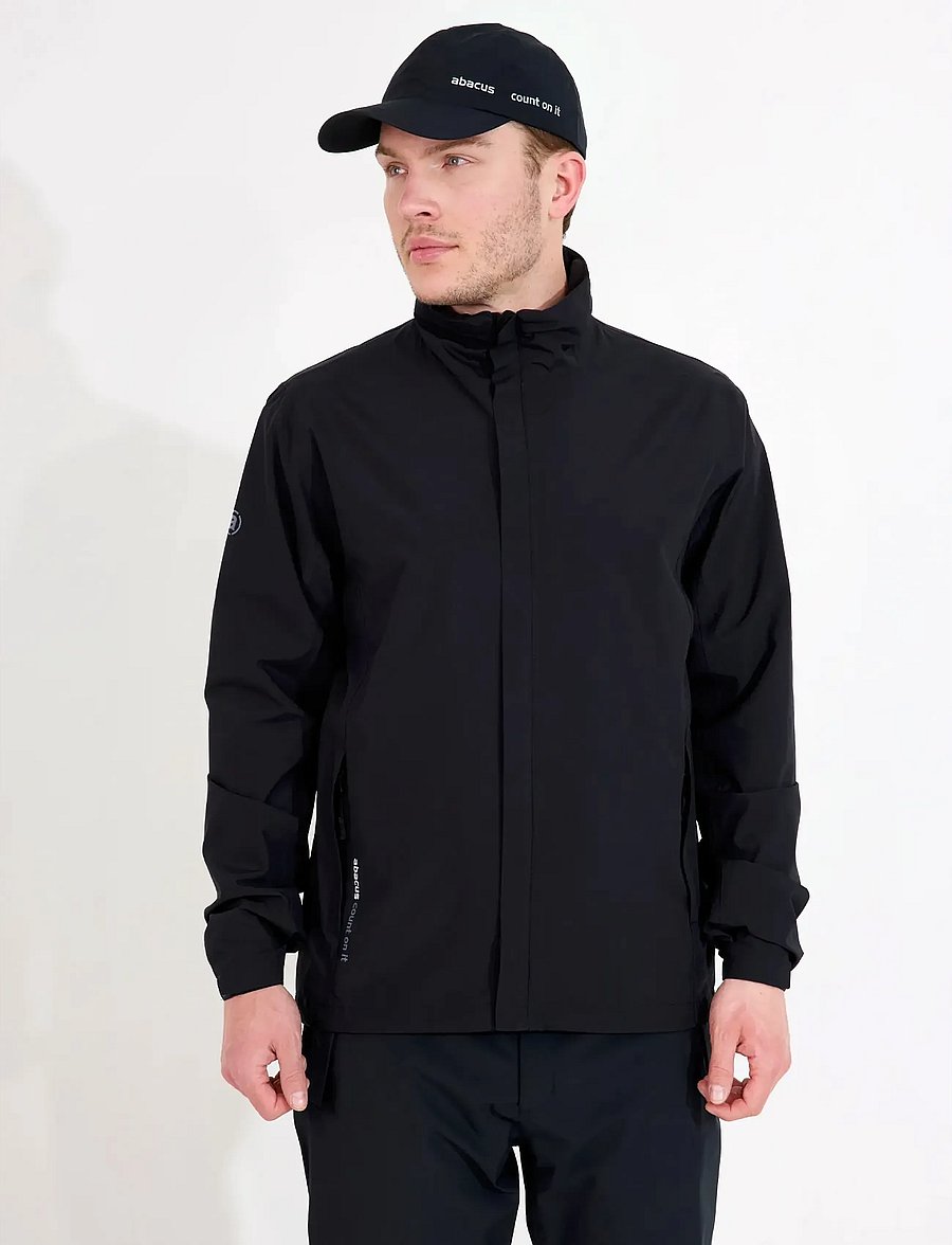 Abacus - Mens Links stretch rainjacket - golf-jacken - black - 4