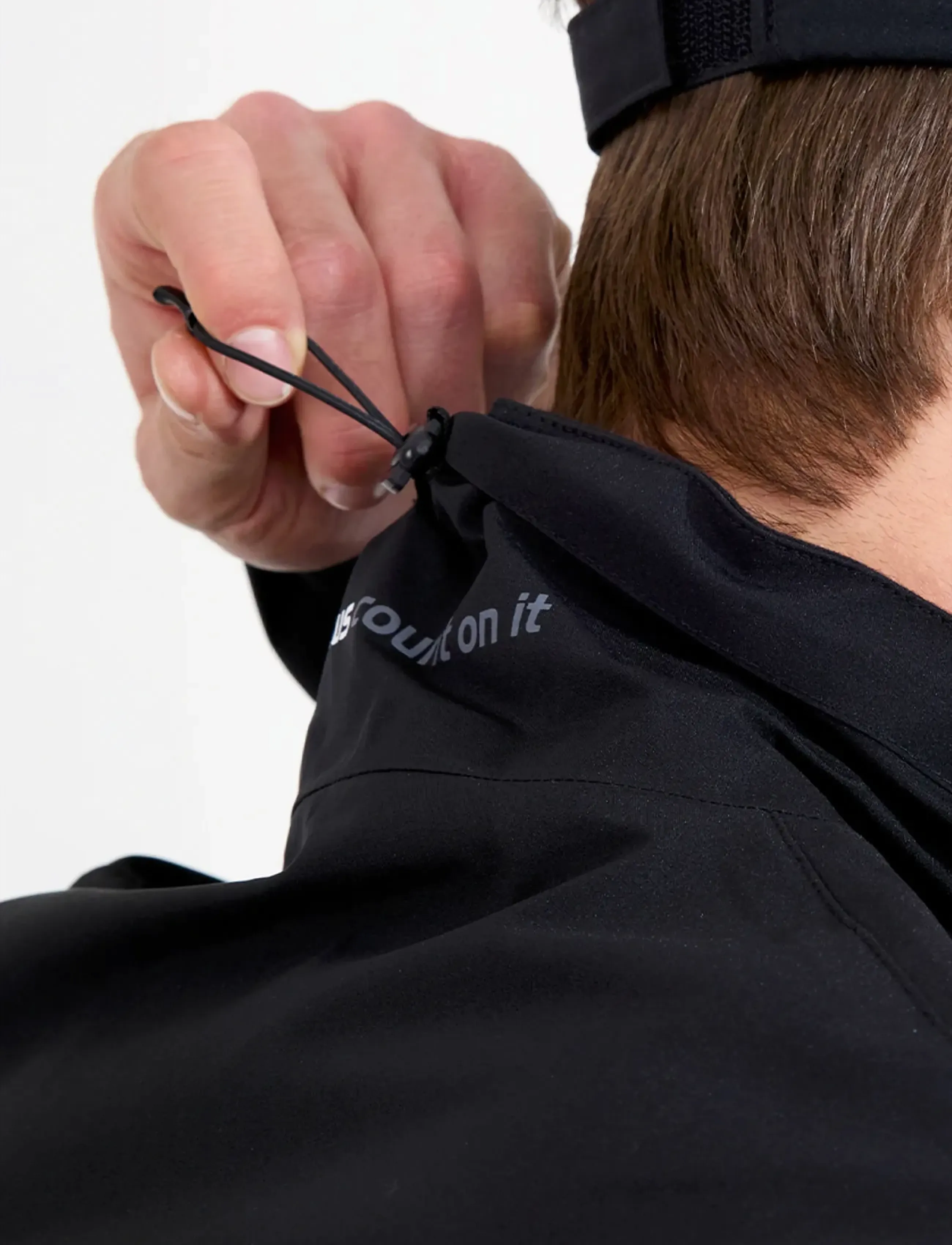 Abacus - Mens Links stretch rainjacket - golf-jacken - black - 5