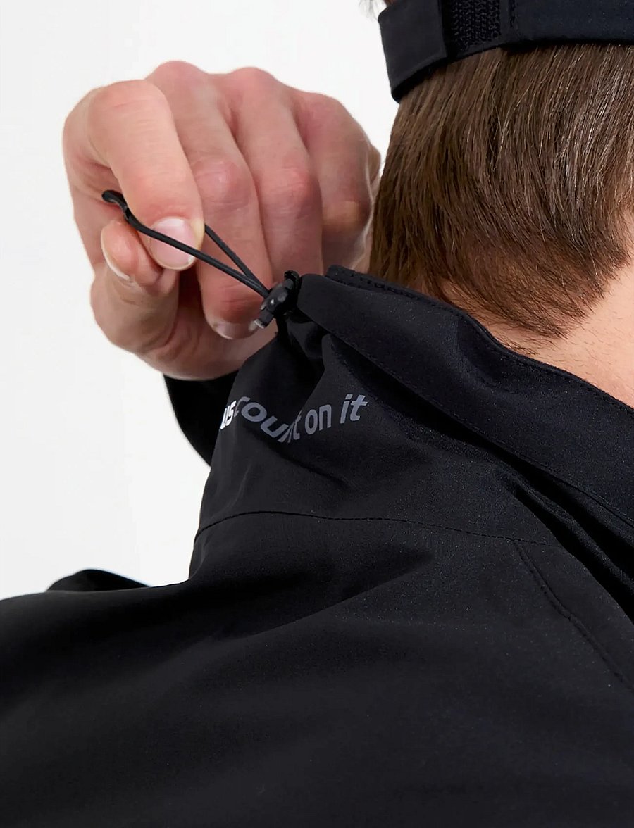 Abacus - Mens Links stretch rainjacket - golf-jacken - black - 5