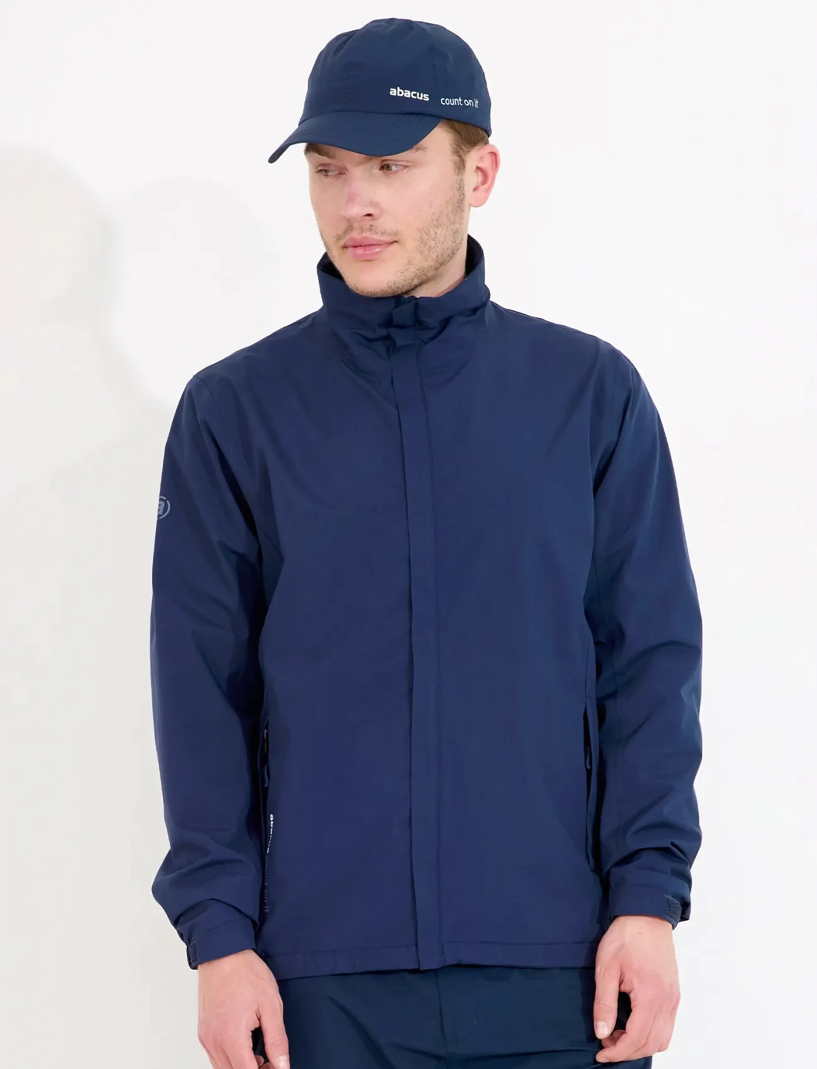 Abacus Mens Links Stretch Rainjacket, XXL, Sport Jackets, Marineblau - Golf Männerswear