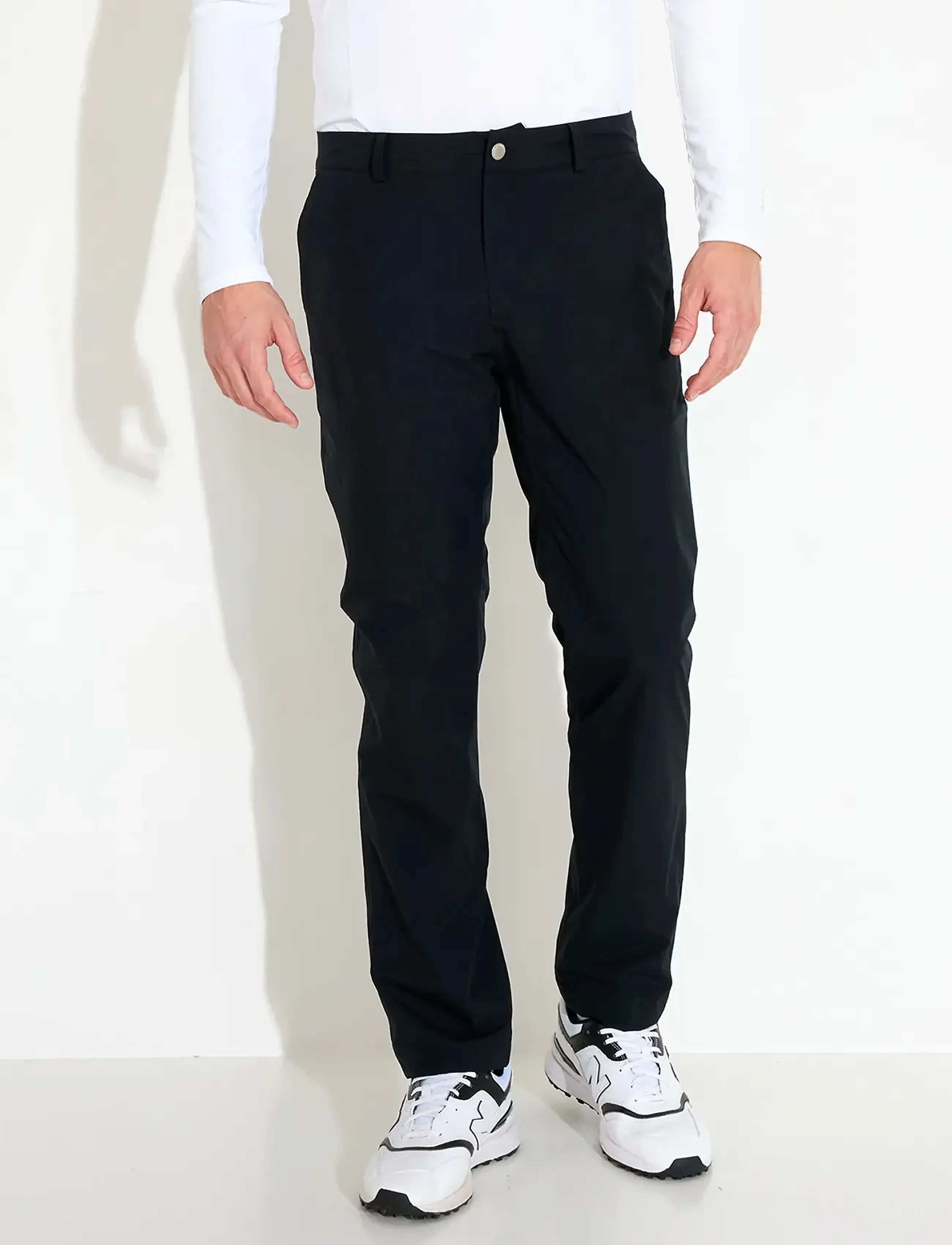 Abacus Mens Links Warm Waterproof Trousers, 38 x 32, Black, Underdele > Sportsbukser, Herre