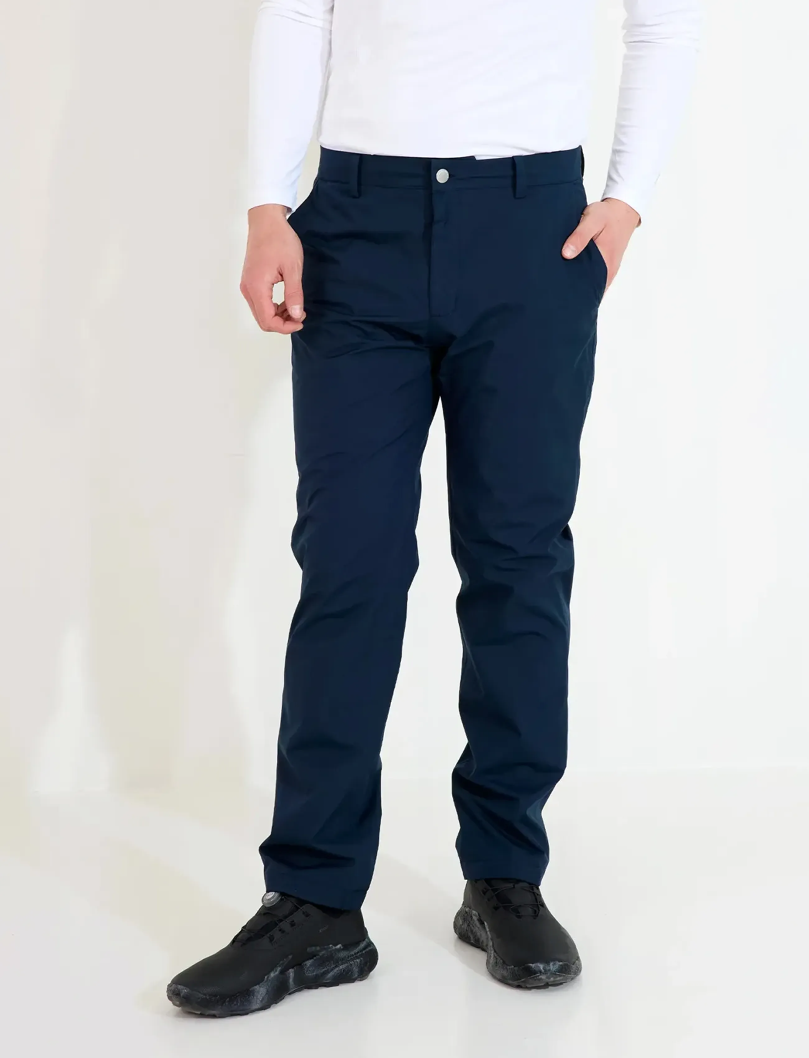 Abacus Mens Links Warm Waterproof Trousers, 38 x 32, Blue, Underdele > Sportsbukser, Herre