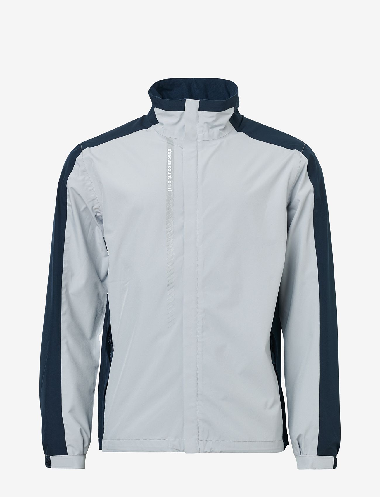 Abacus - Mens Links stretch rainjacket - golfjakker - navy/lt.grey - 0