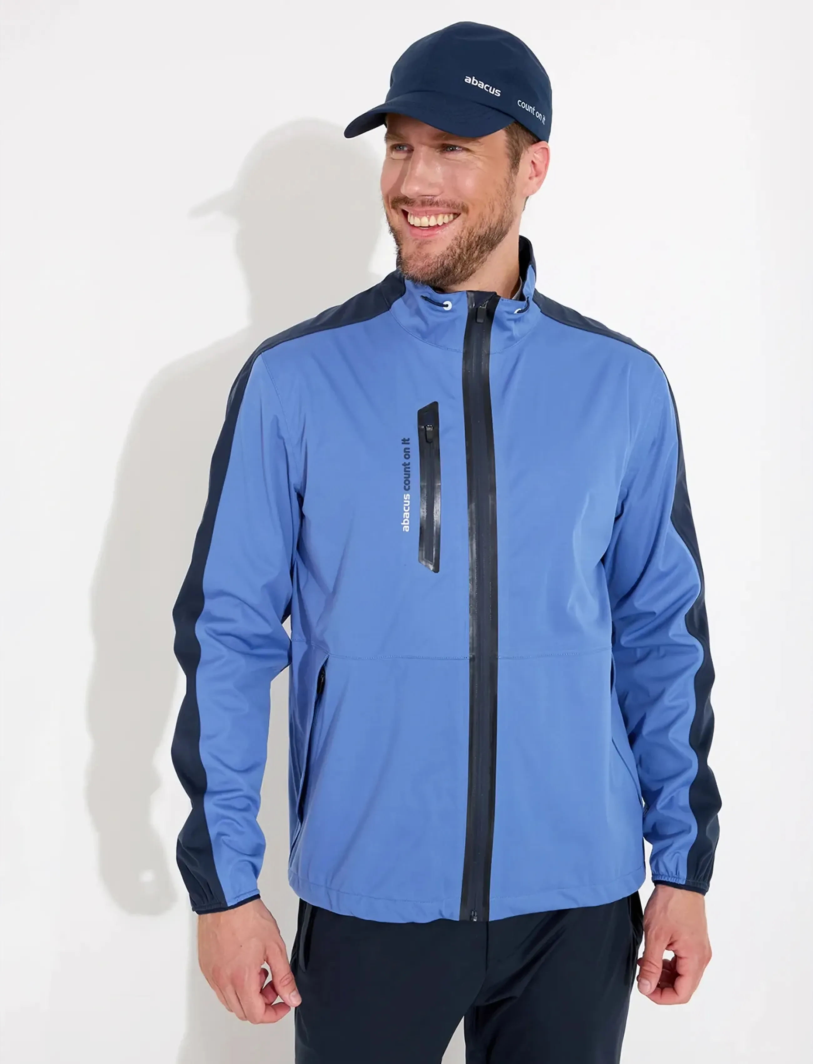 Abacus Mens Bounce Rainjacket, 3XL, Rainwear, Blau - Rain Coats, Männerswear