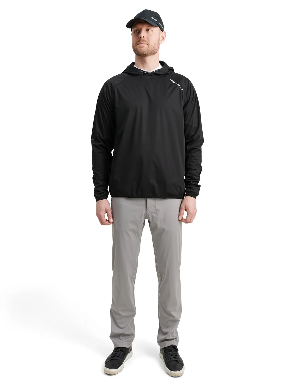 Abacus - Mens Bounce waterproof hoodie - alussärgid - black - 0