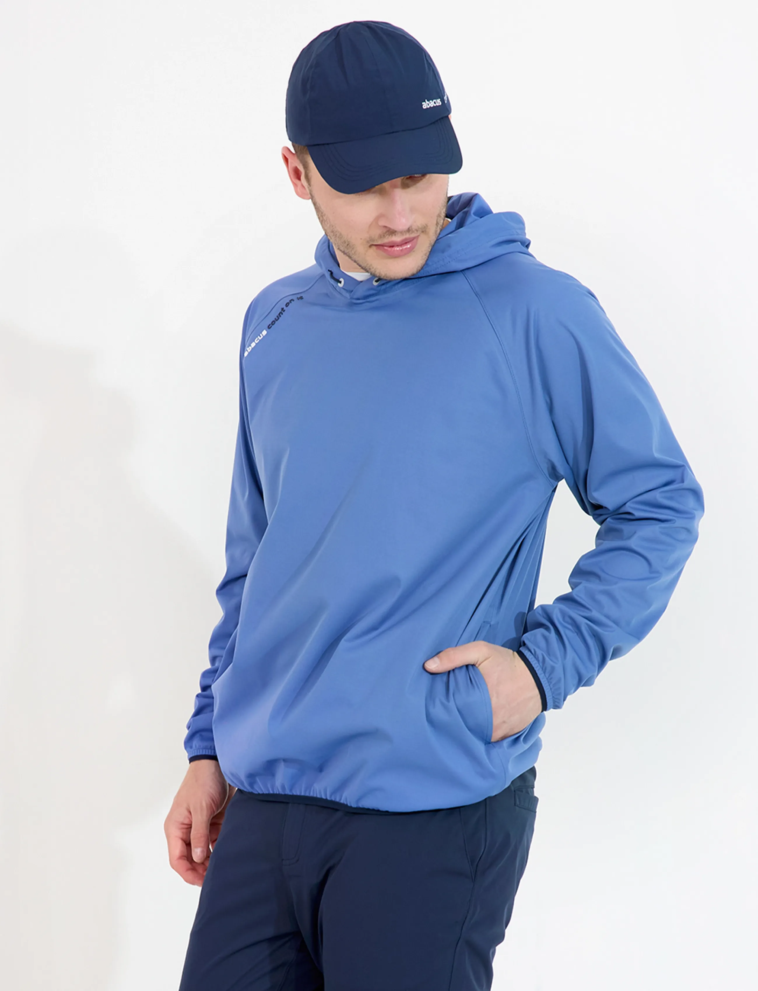 Abacus Mens Bounce waterproof hoodie - Hoodies - HORIZON BLUE / blue