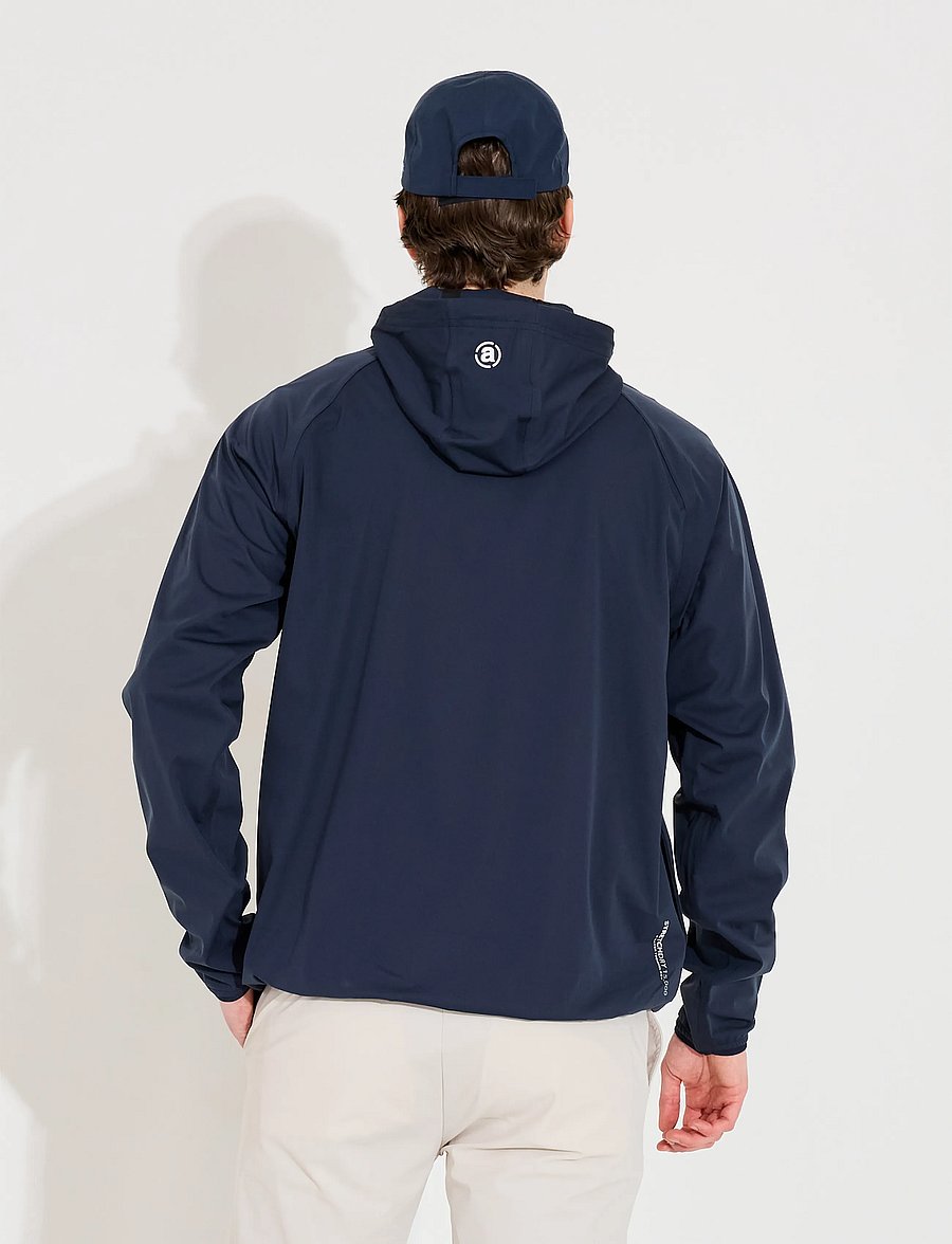 Abacus - Mens Bounce waterproof hoodie - huvtröjor - navy - 4