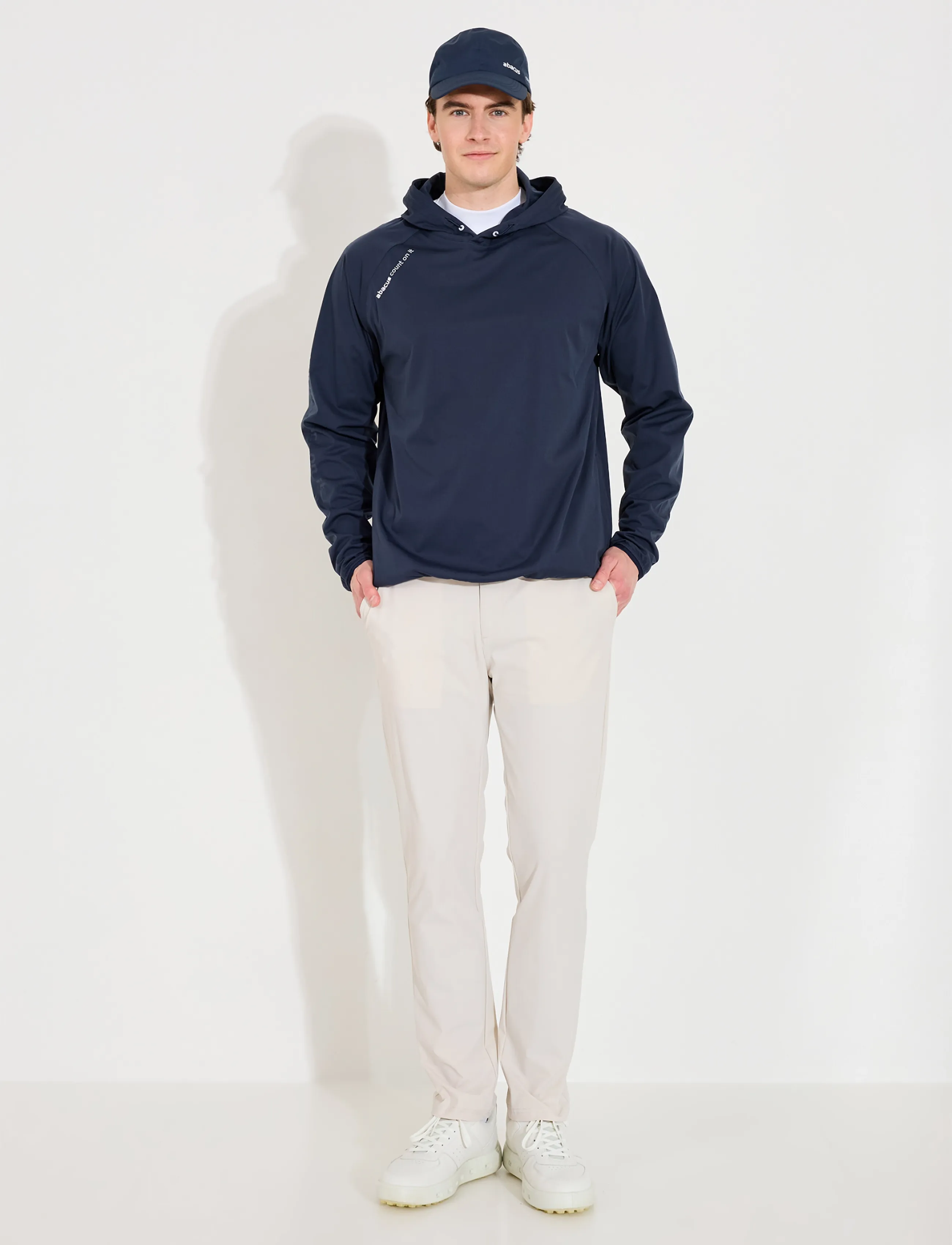 Abacus - Mens Bounce waterproof hoodie - huvtröjor - navy - 5